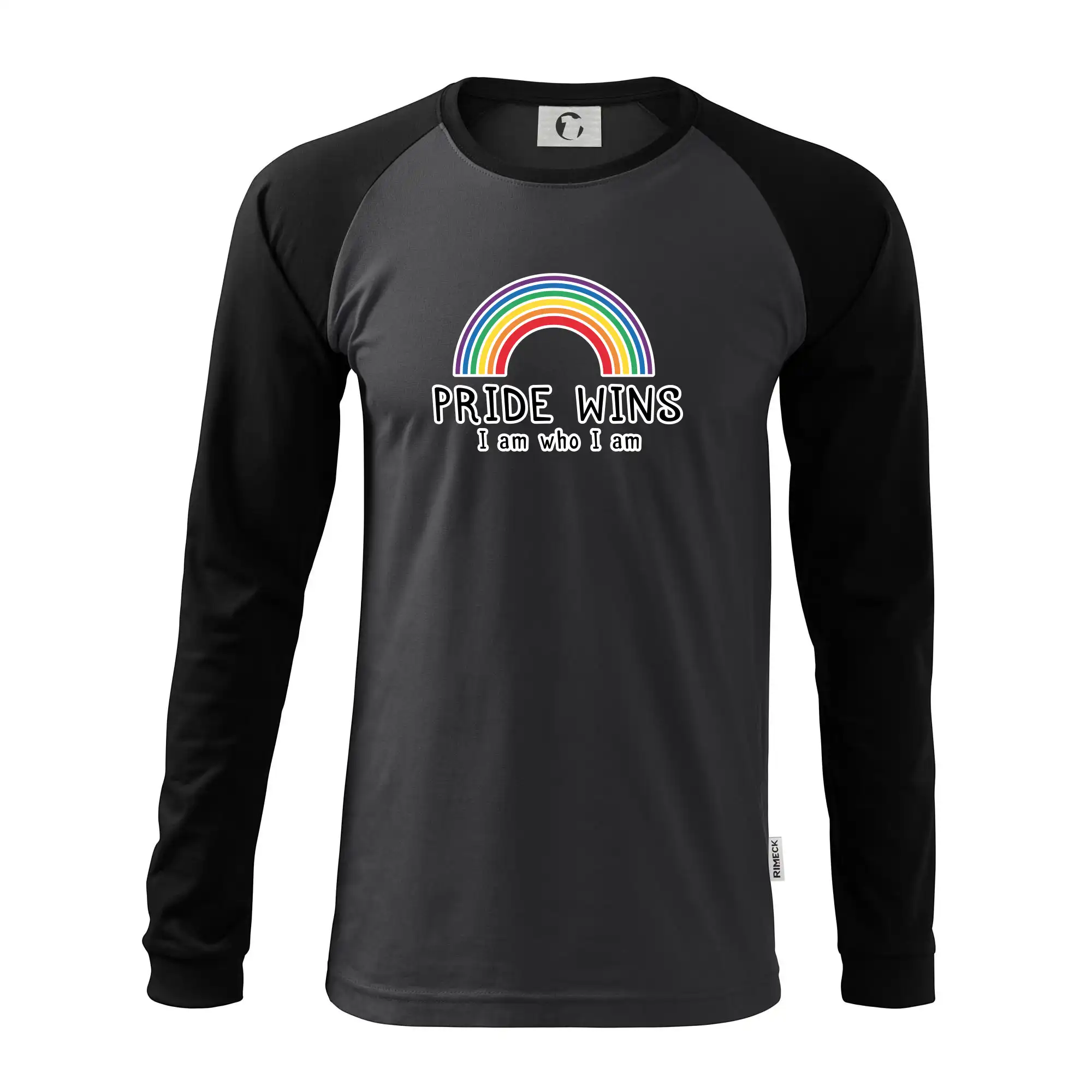 Tričká pre LGBT a Queer komunitu - Pride wins i am who i am - Pánske tričko s dlhým rukávom LS130