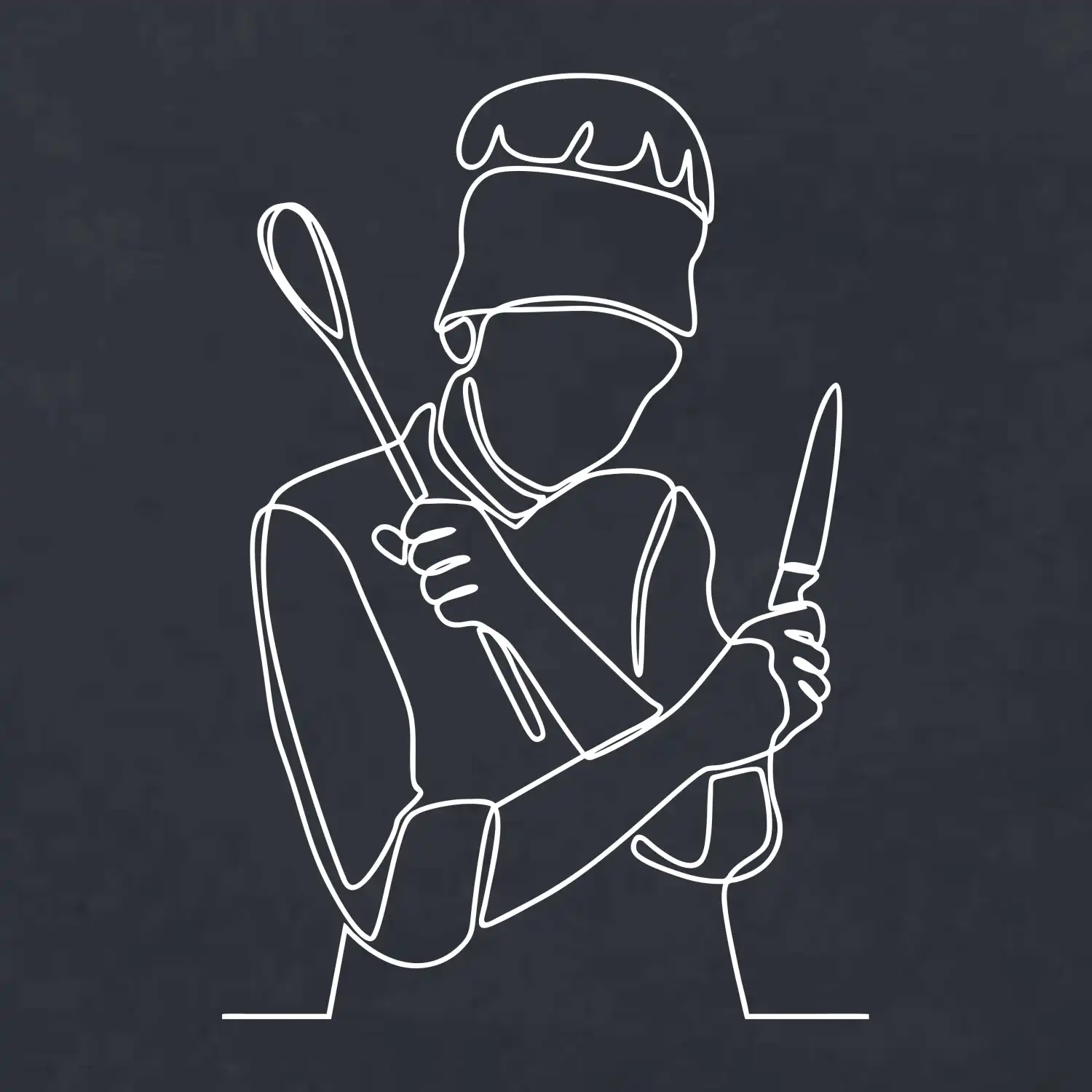 Kuchař jedním tahem