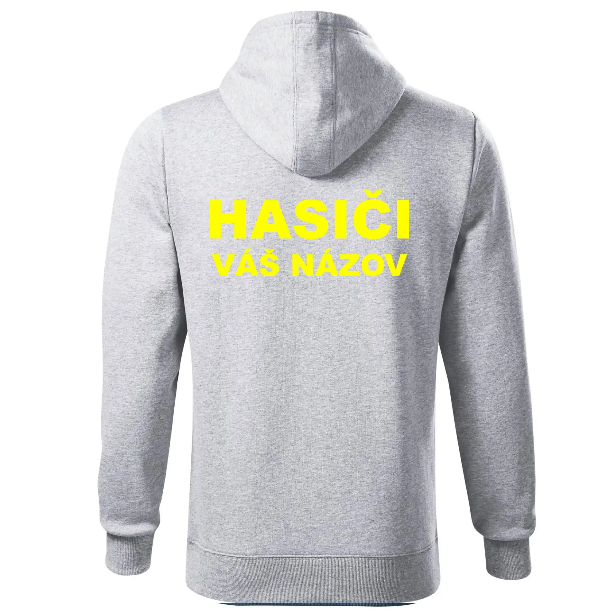 Hasiči - žltý nápis - váš názov zboru