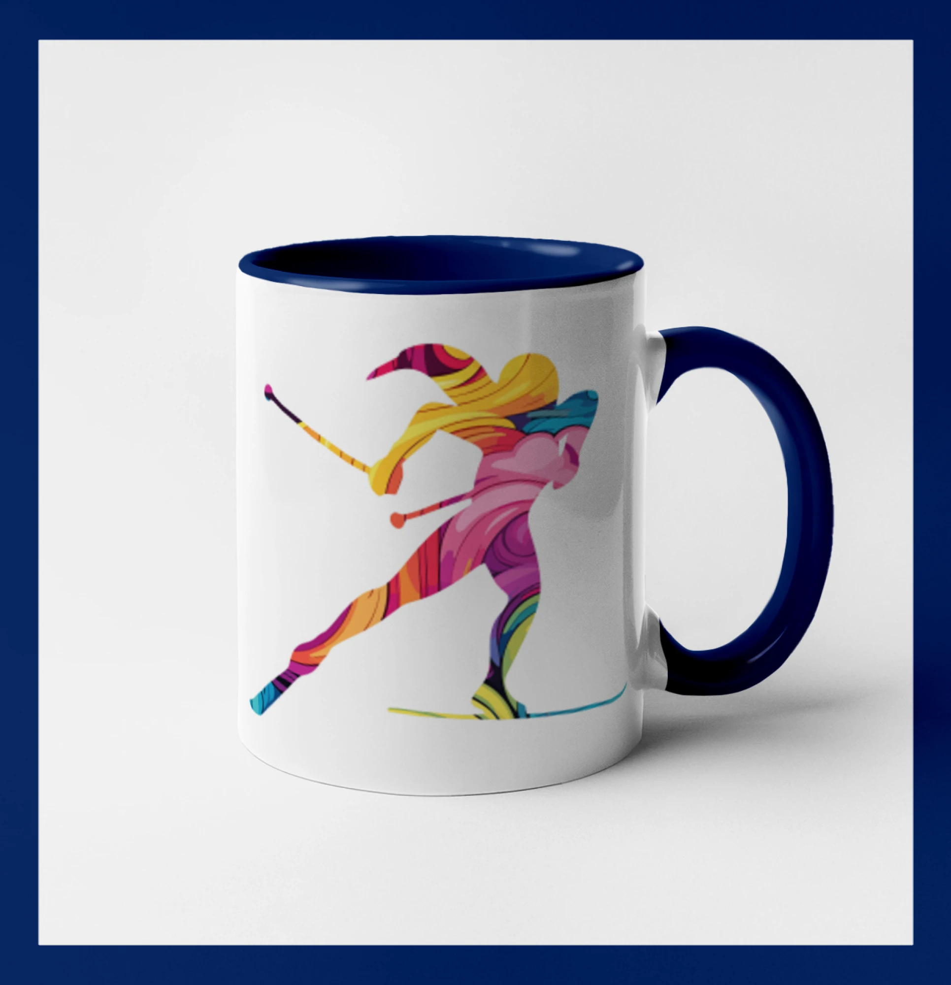 Barevná běžkařka