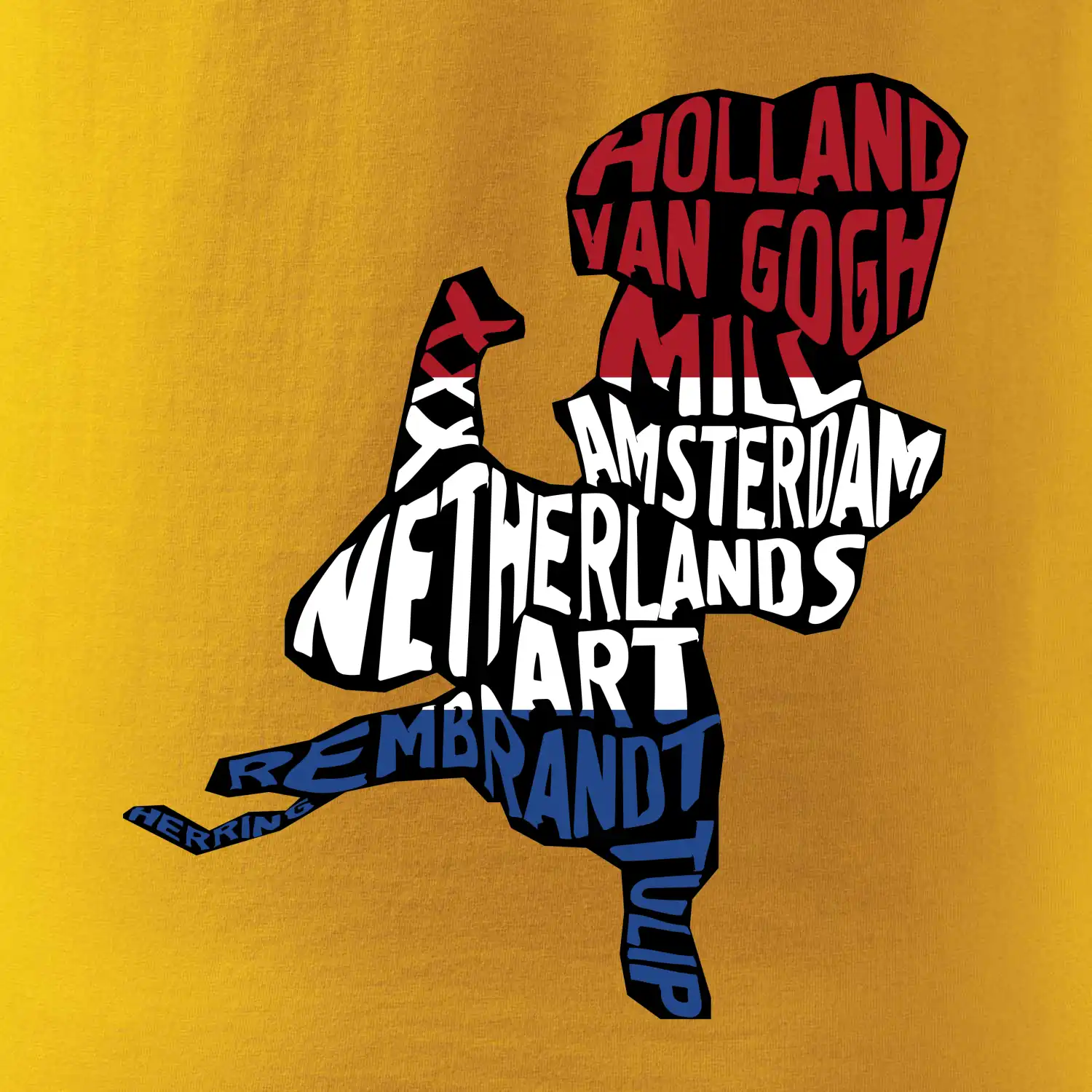 Mapy - názvy měst - Nizozemí