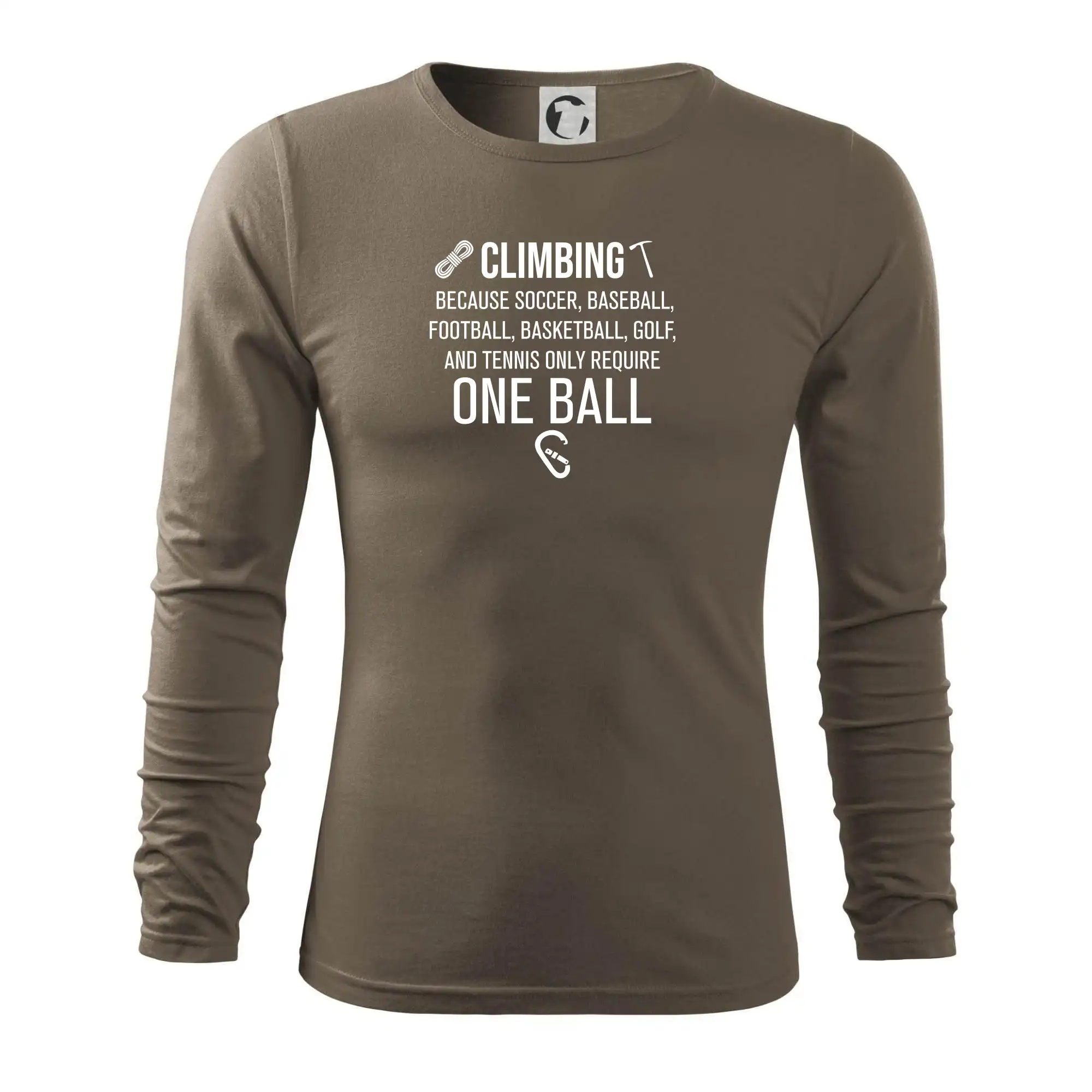 Climbing beacause one ball