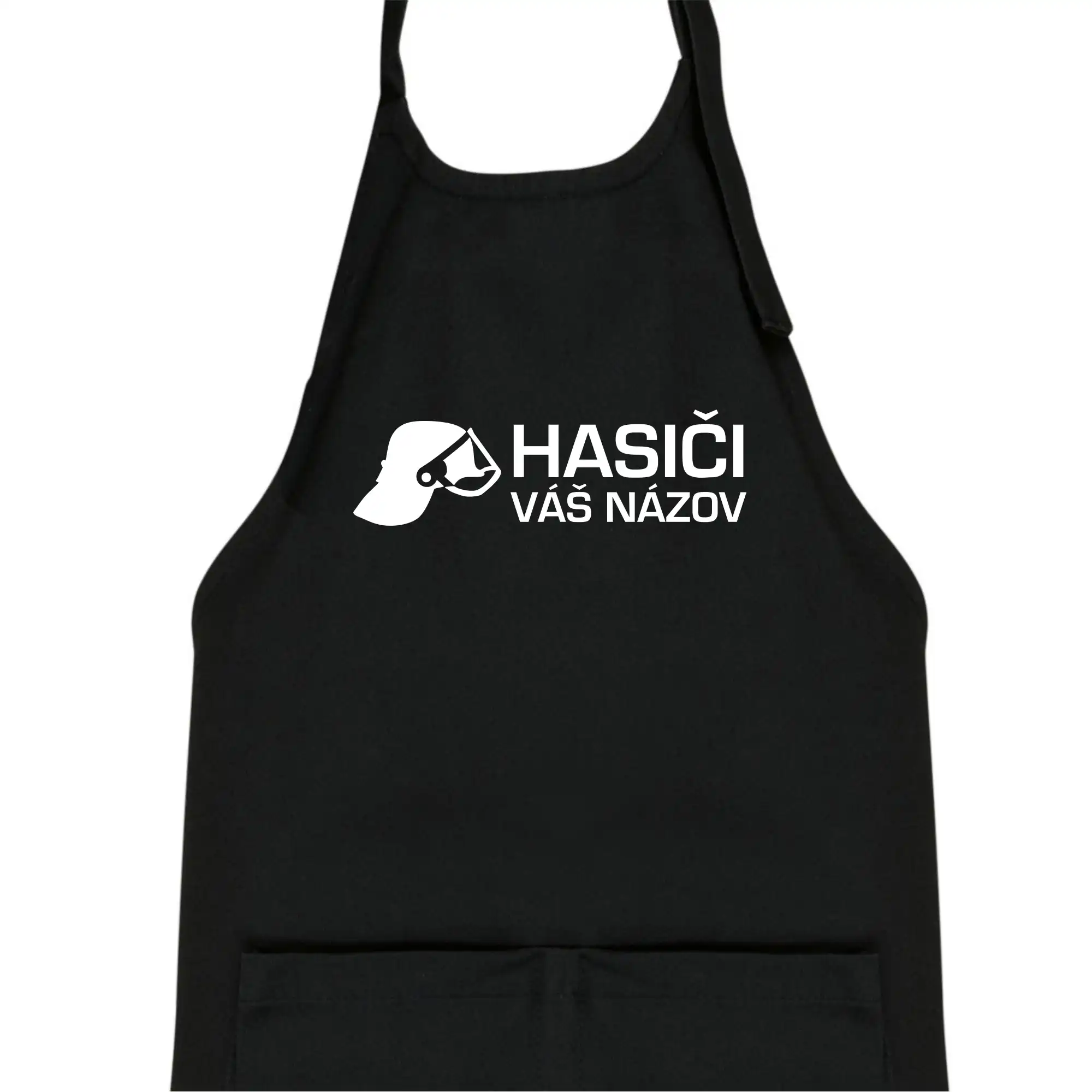 Originálne tričká pre hasičov - Hasiči helma - vlastný nápis - Detská zástera na varenie