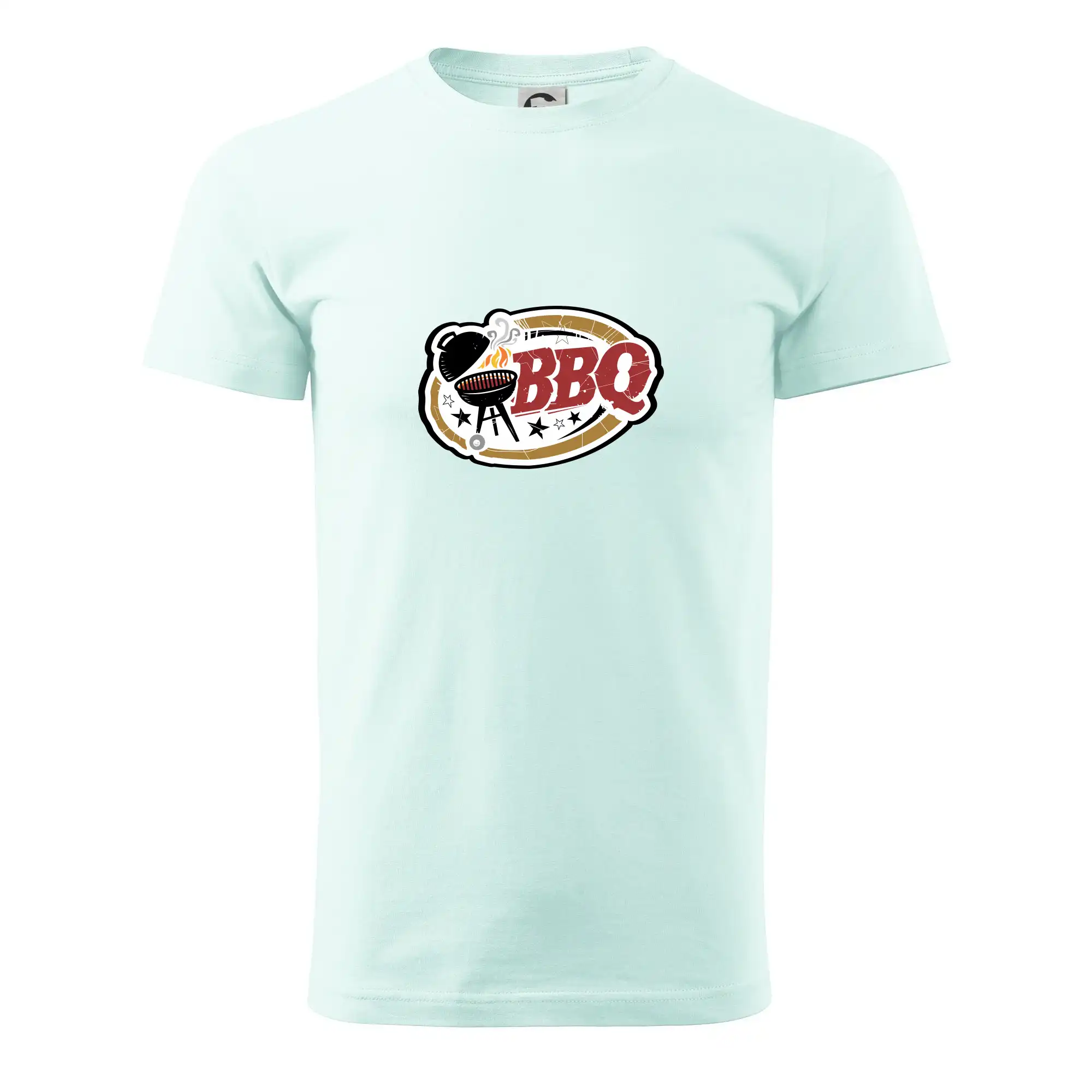 Tričká a zástery na grilovanie - BBQ logo - Pánske tričko nižšej gramáže