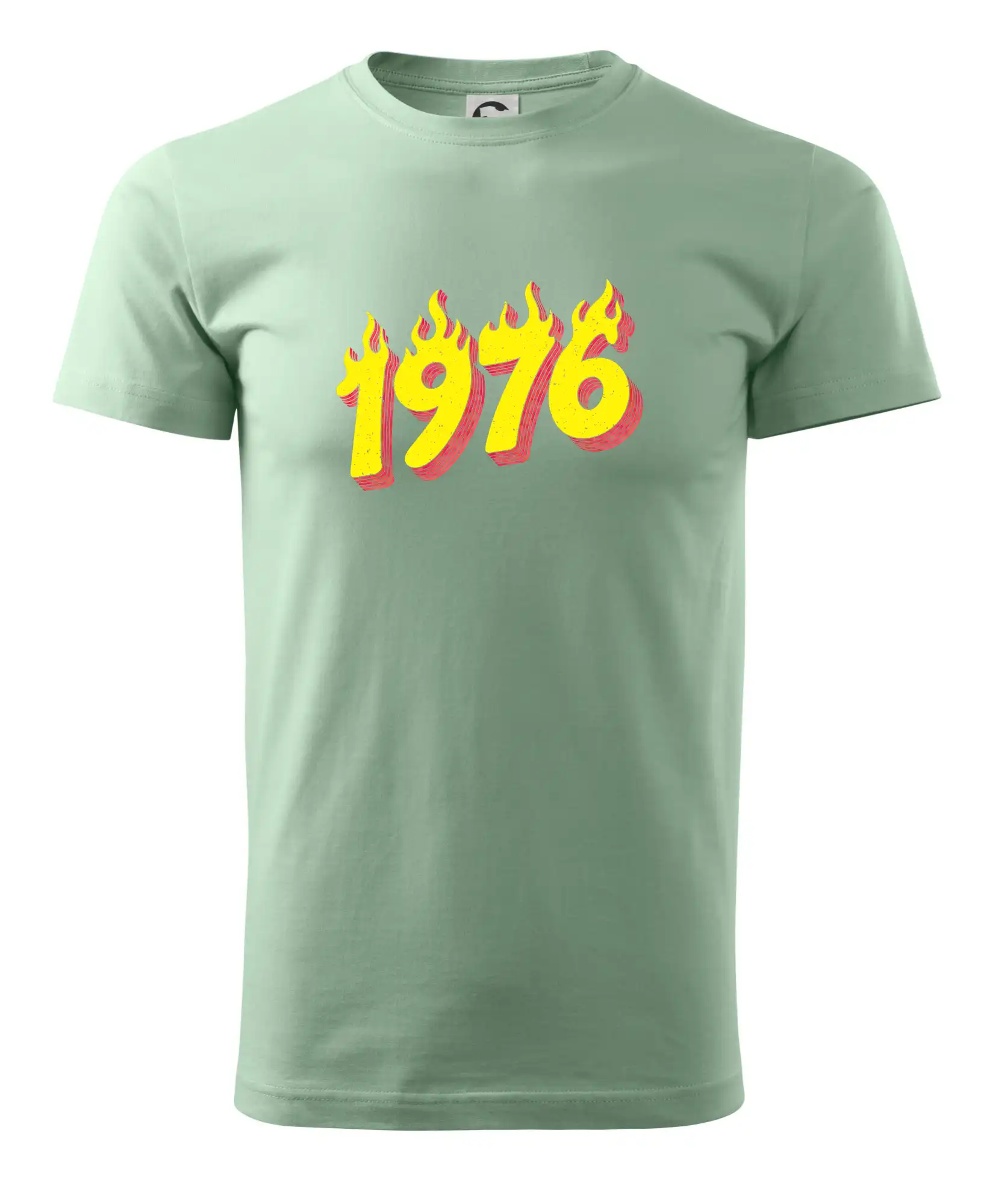 Trička s ročníkom 1976 - Narodeniny v ohni 1976 - Pánske tričko nižšej gramáže