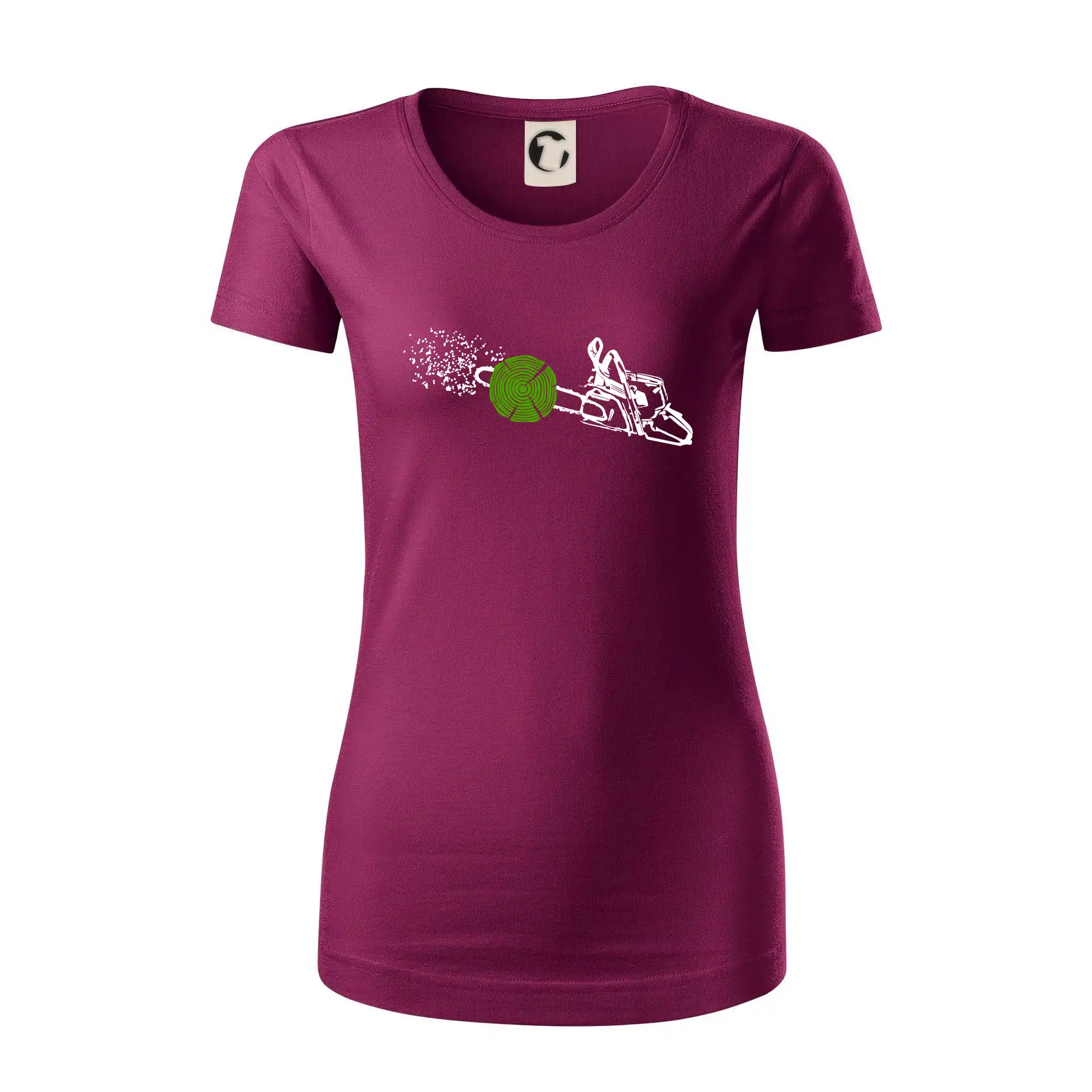 Motorová píla - Dámske tričko z organickej bavlny Origin (GOTS)