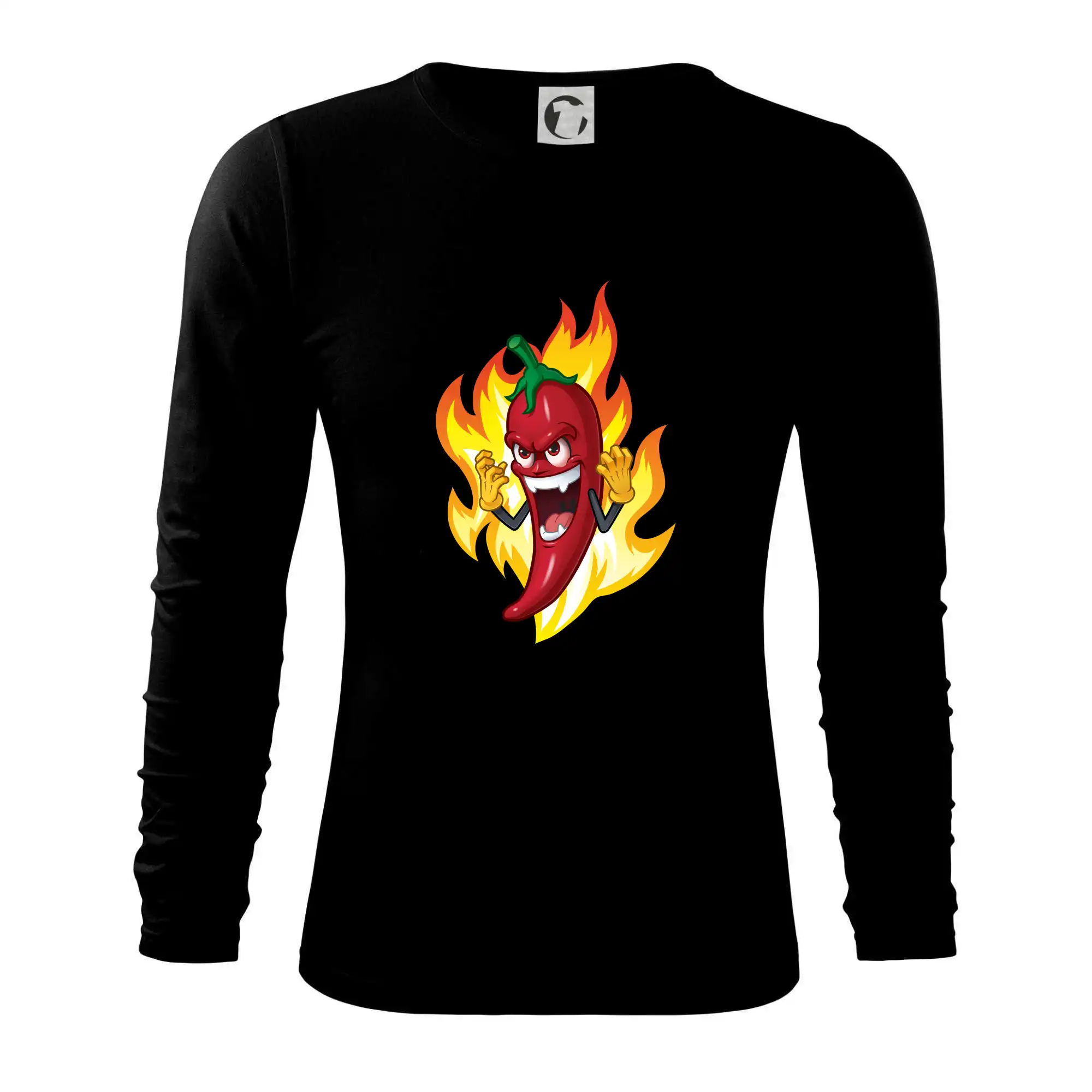 Chili paprička veľmi pálivá - Tričko s dlhým rukávom FIT-T long sleeve