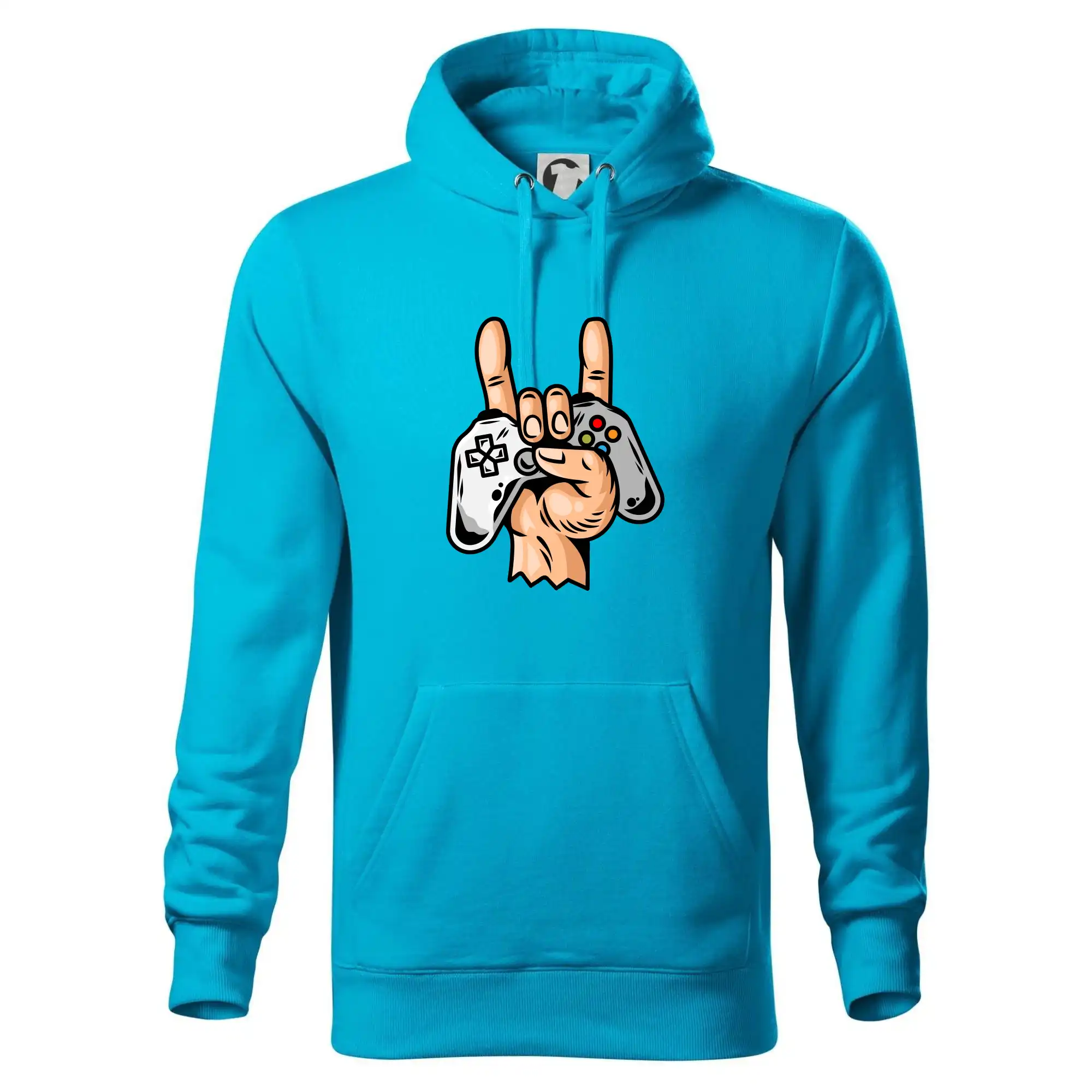 Tričká pre ajťákov - Gamer - gamepad paroháč - Mikina pánska Cape s kapucňou