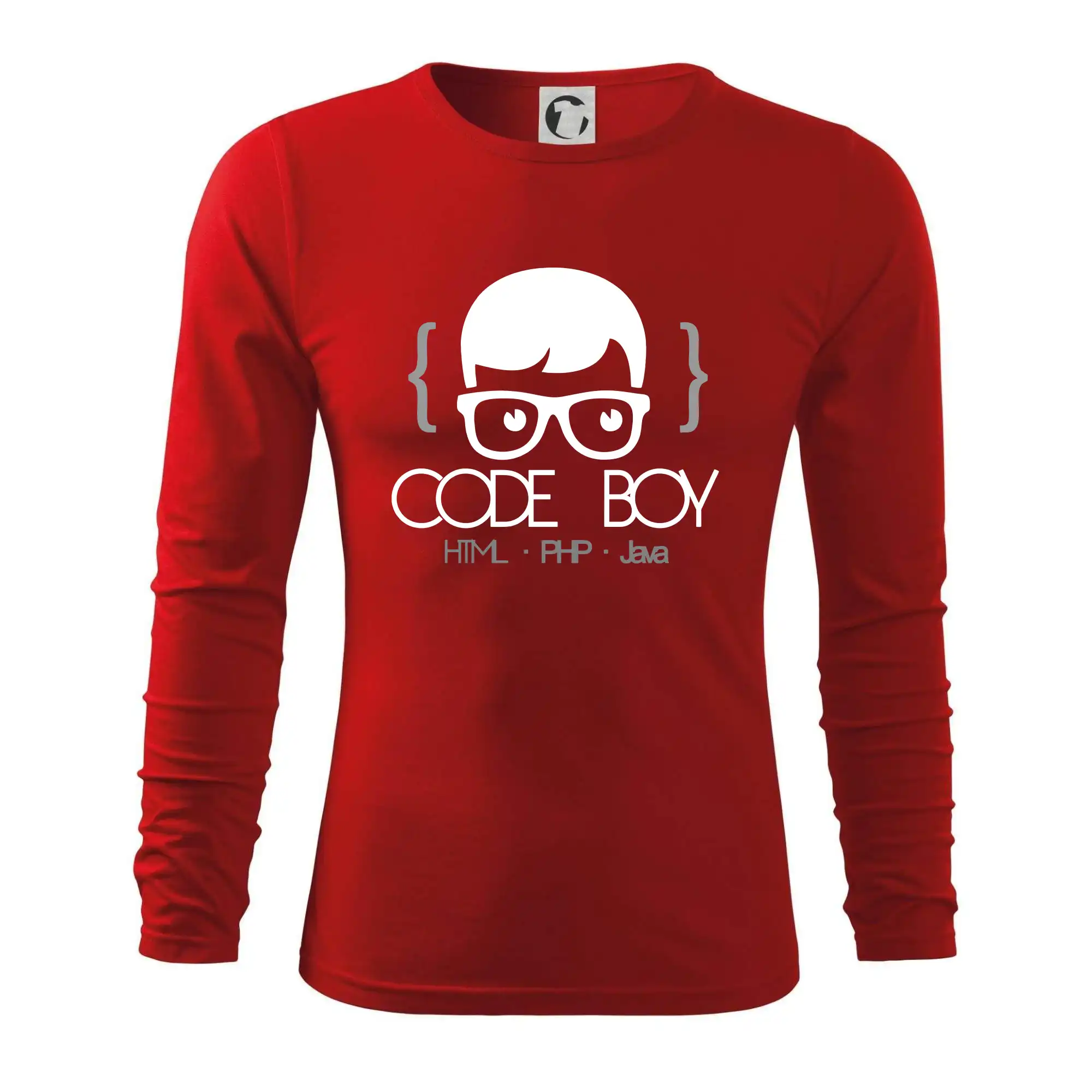 Tričká pre ajťákov - Code Boy - Tričko s dlhým rukávom FIT-T long sleeve