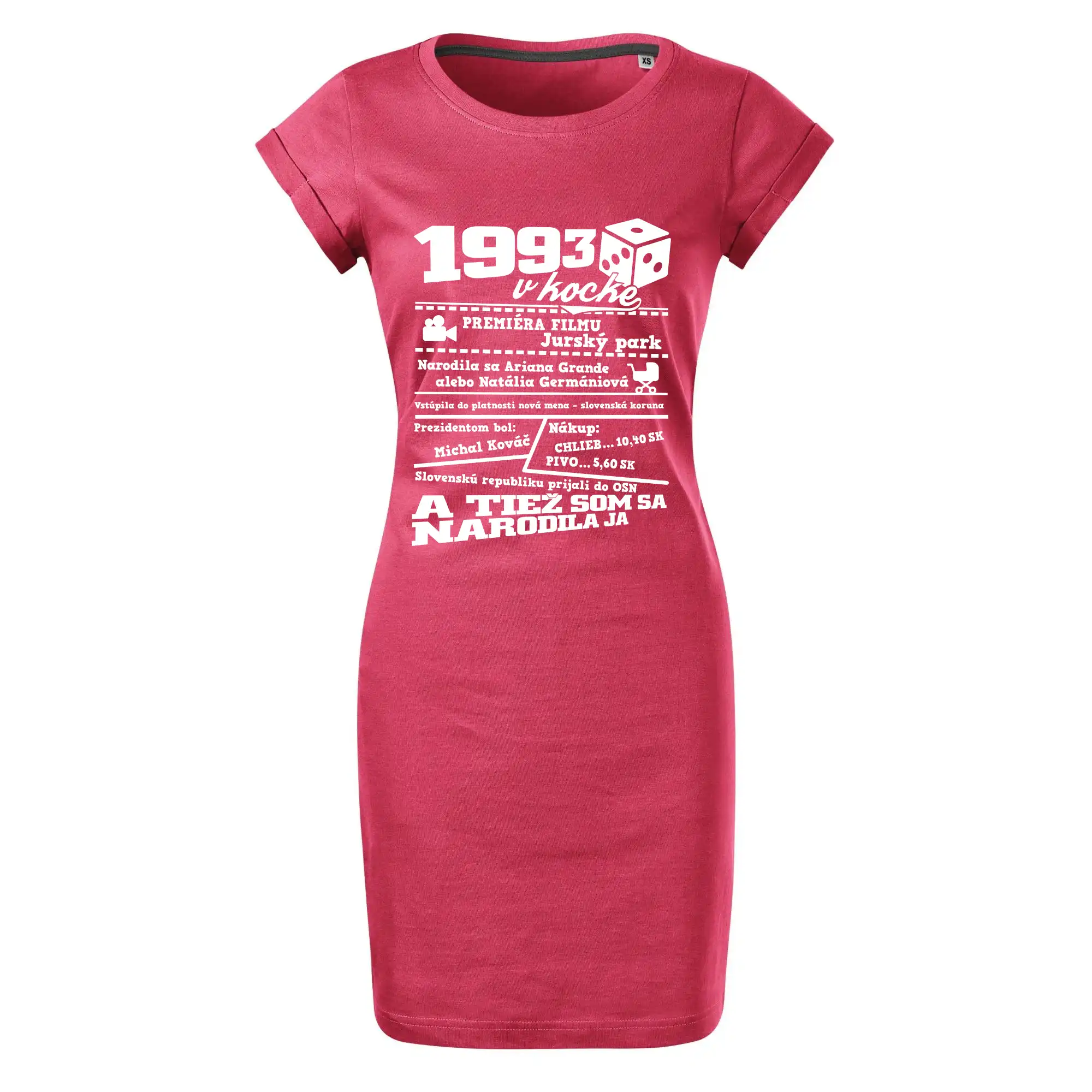Trička s ročníkom 1993 - 1993 v kocke - Tričko Šaty FREEDOM