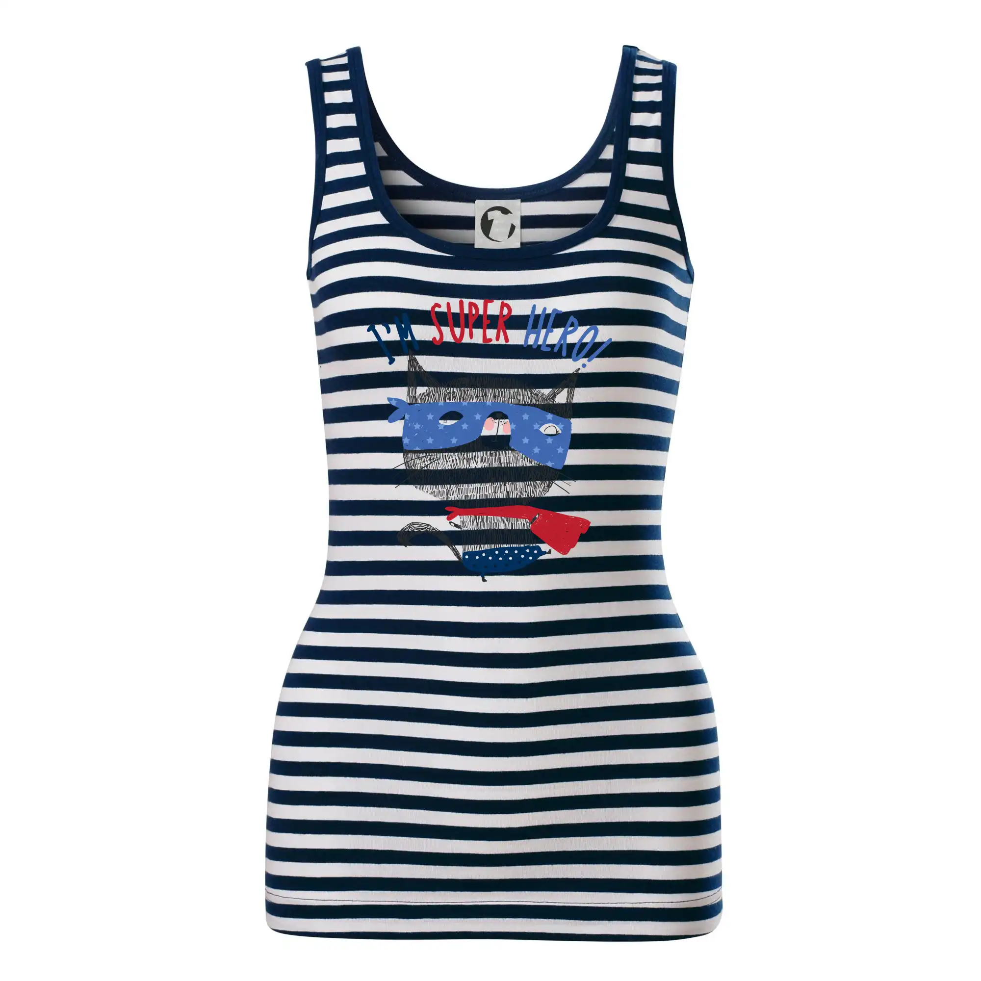 Vtipná tričká s mačkou - Super hero mačka - Sailor tielko na vodu