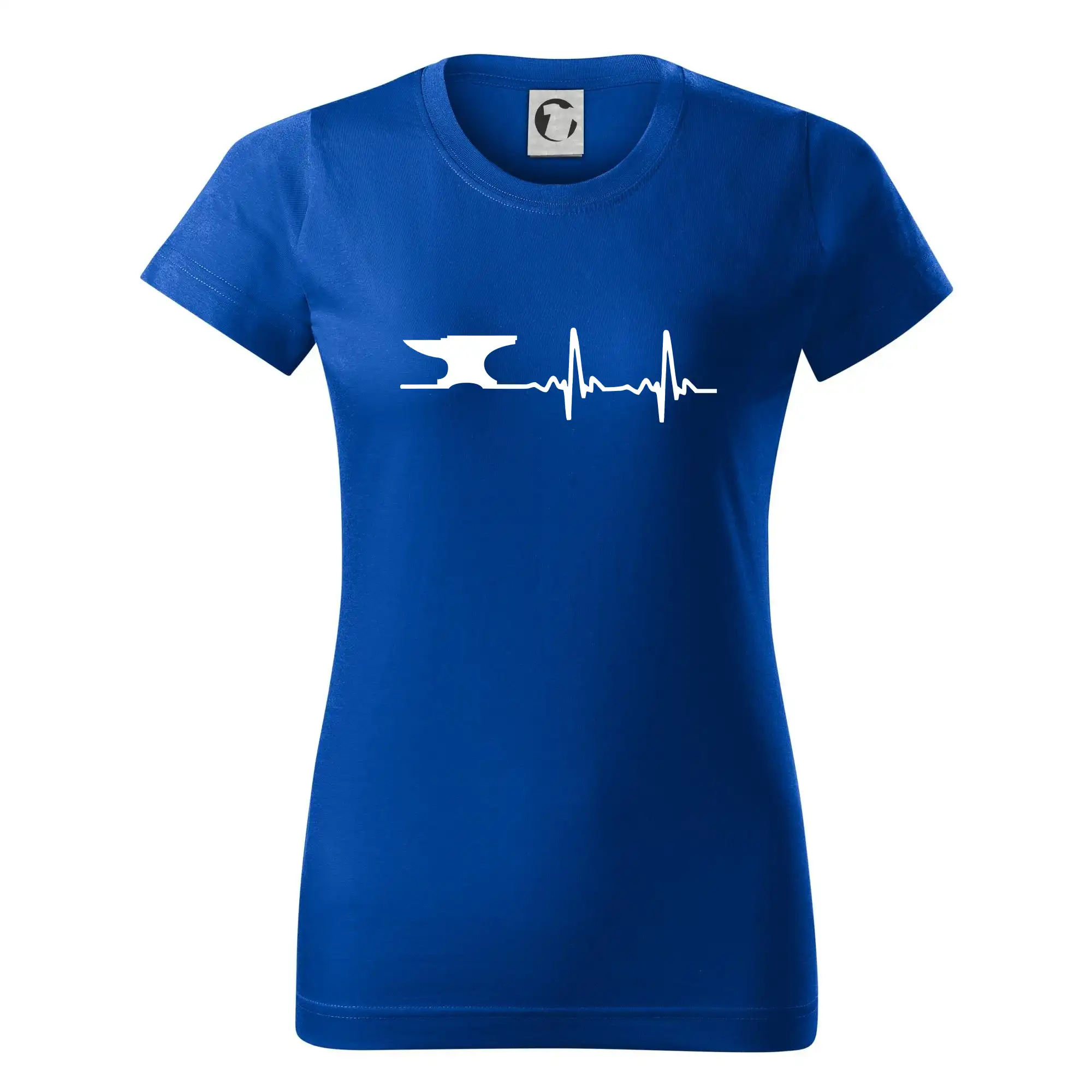 Vtipné tričká do práce - EKG kováč - Dámske tričko basic - ľahko voľnejšie a dlhšie