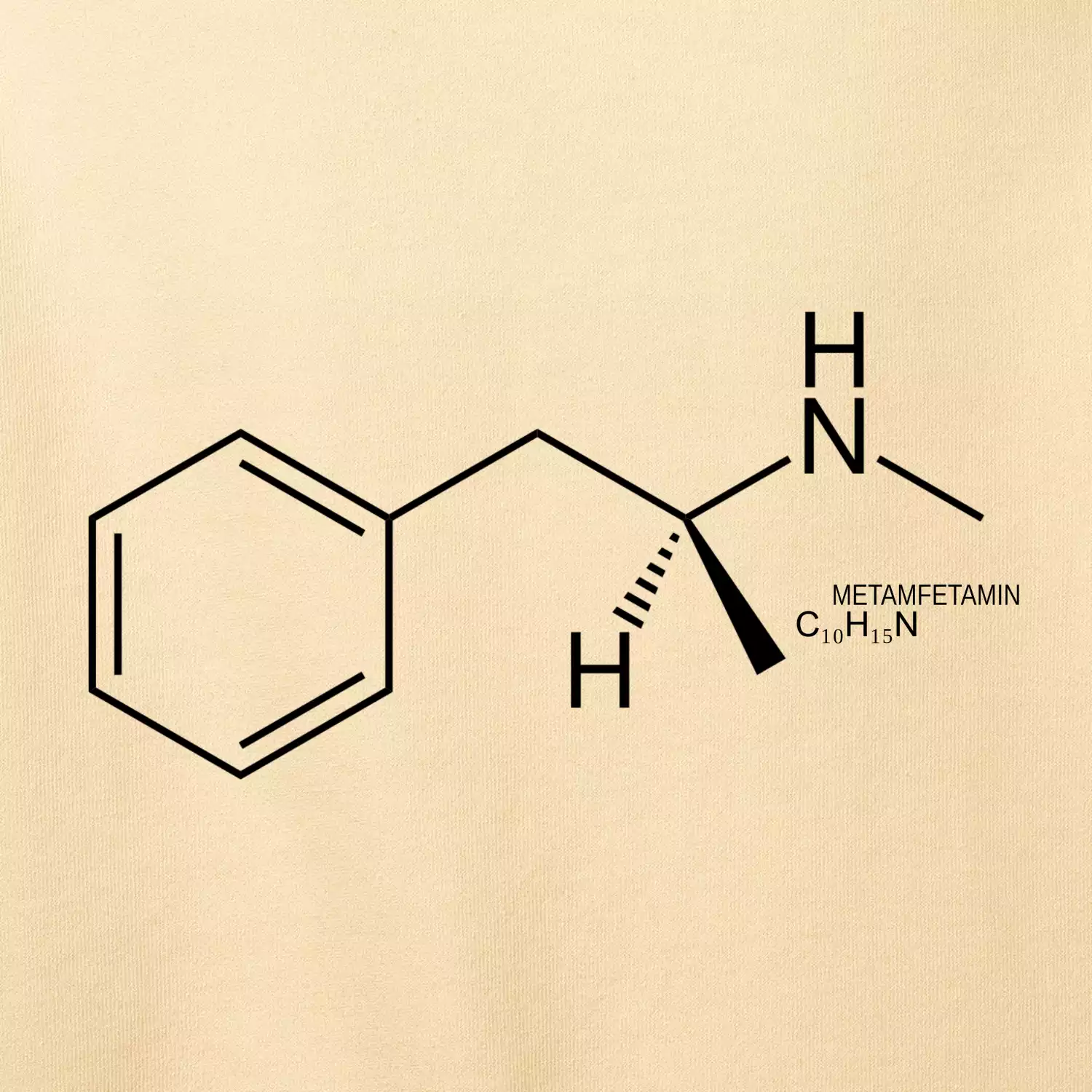 Molekulární struktura pervitin