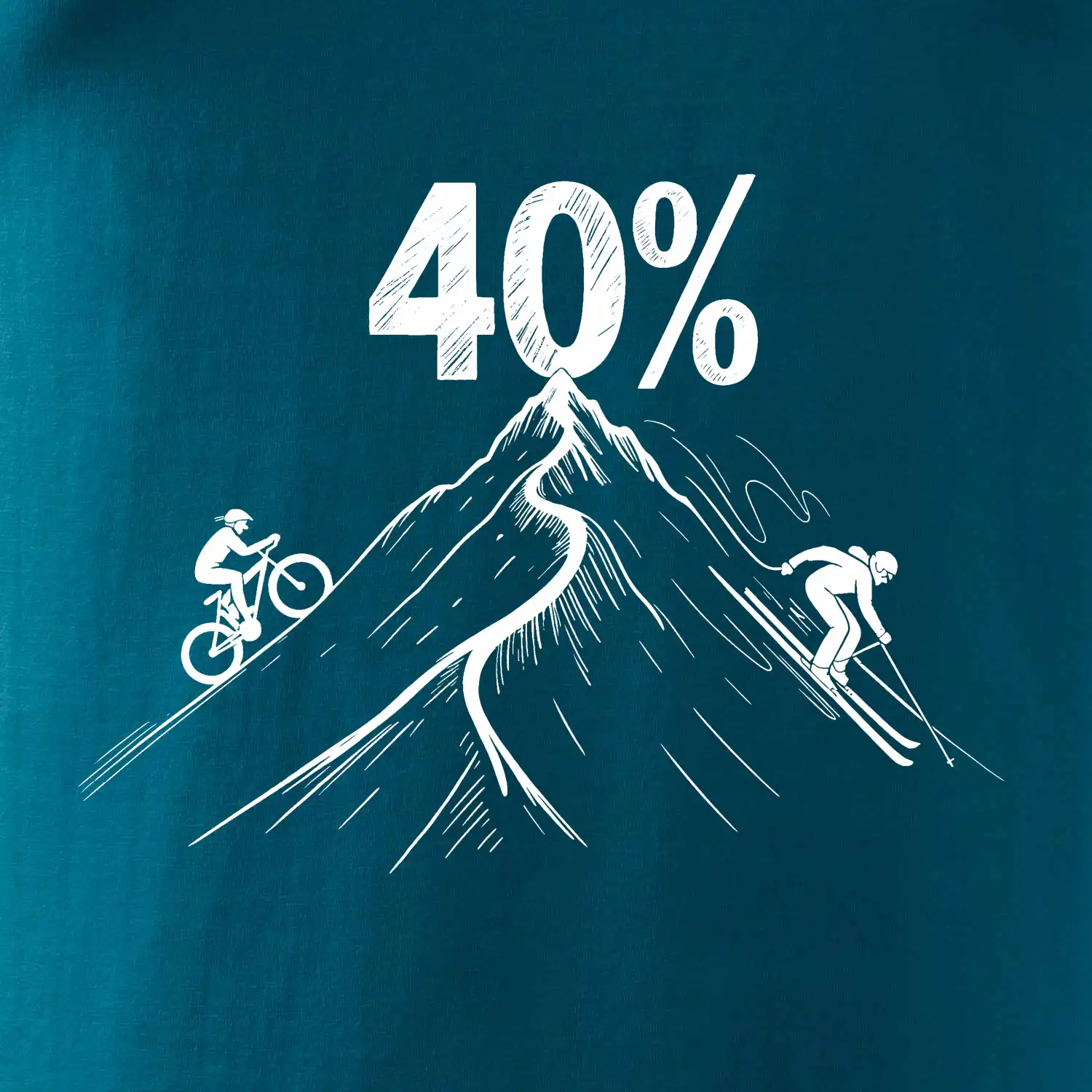 Narozeniny cyklista a lyžař 40