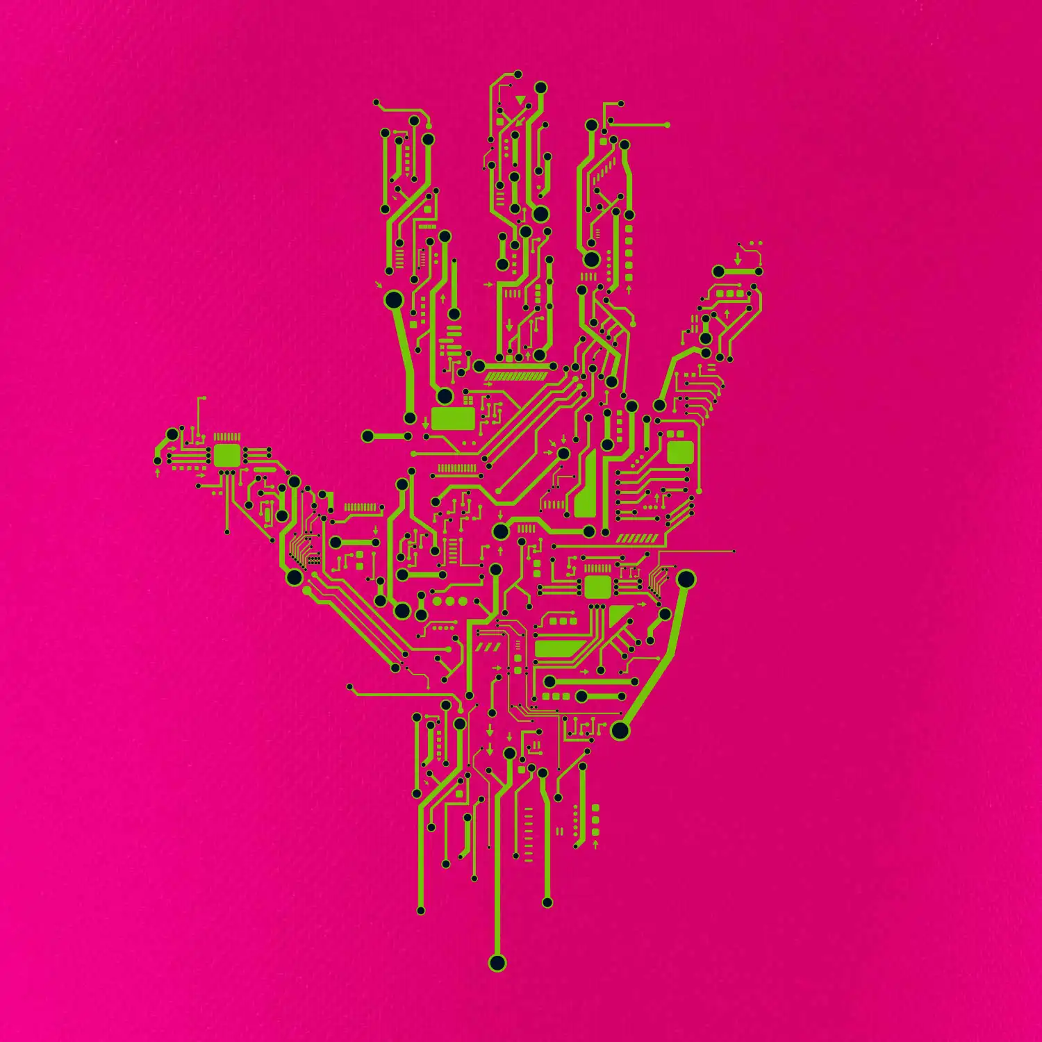 Tištěný spoj ruka