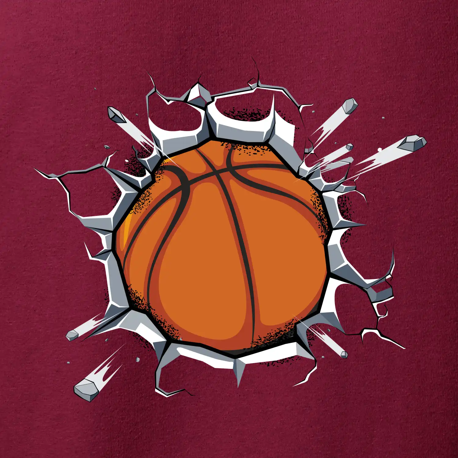 Basketbal míč v triku