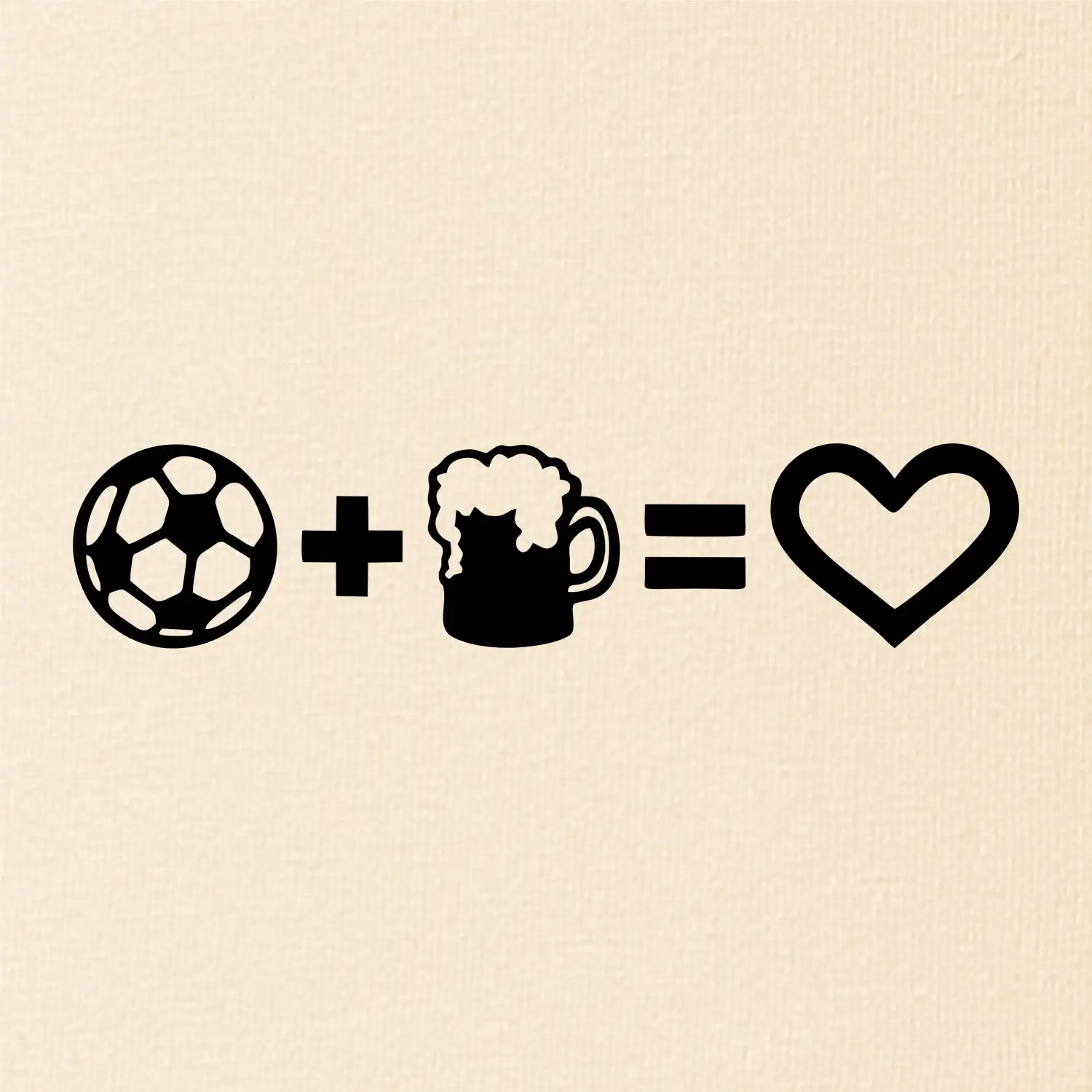 Míč, pivo, srdce