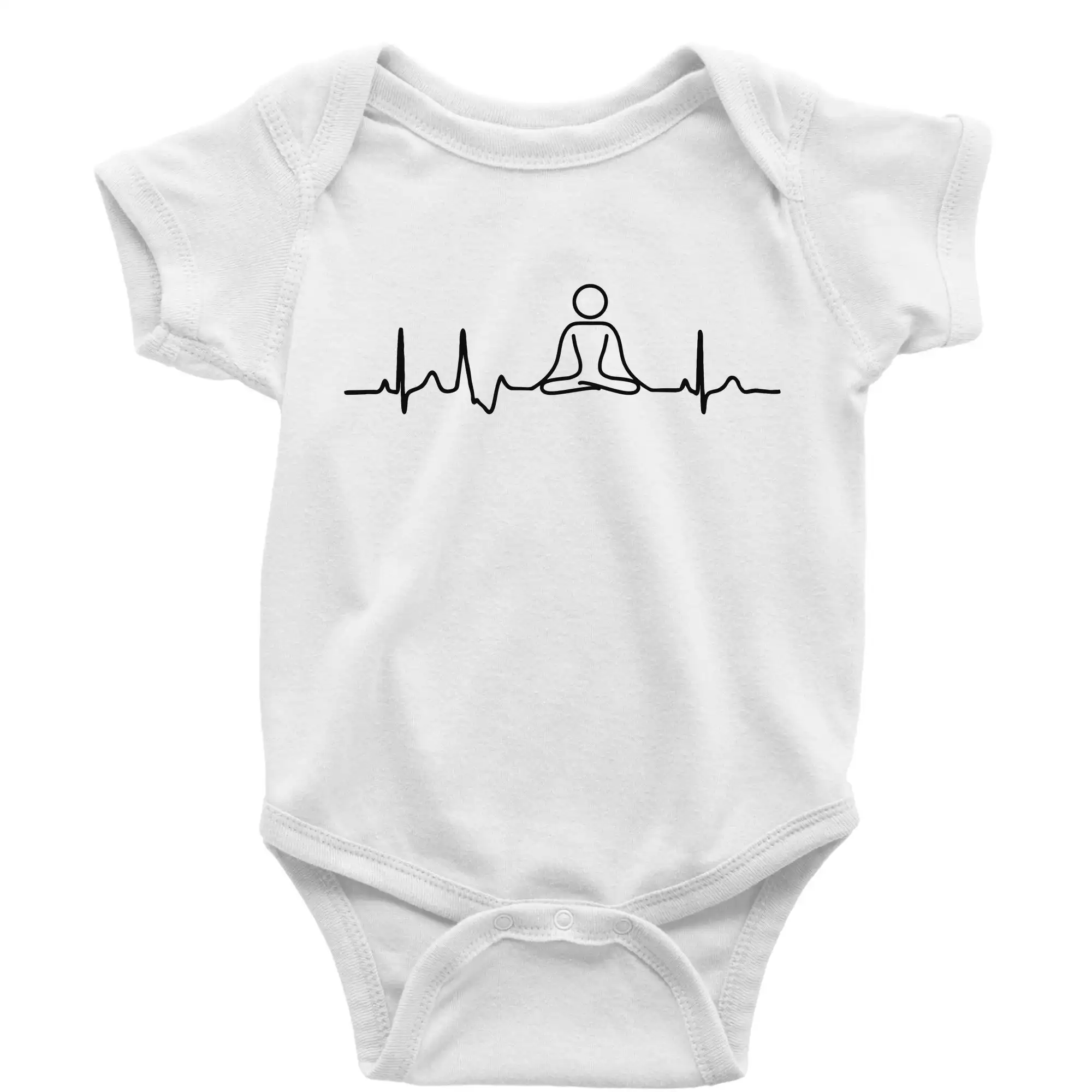 Tričká na jógu - Ekg yoga - Body dojčenské s krátkym rukávom