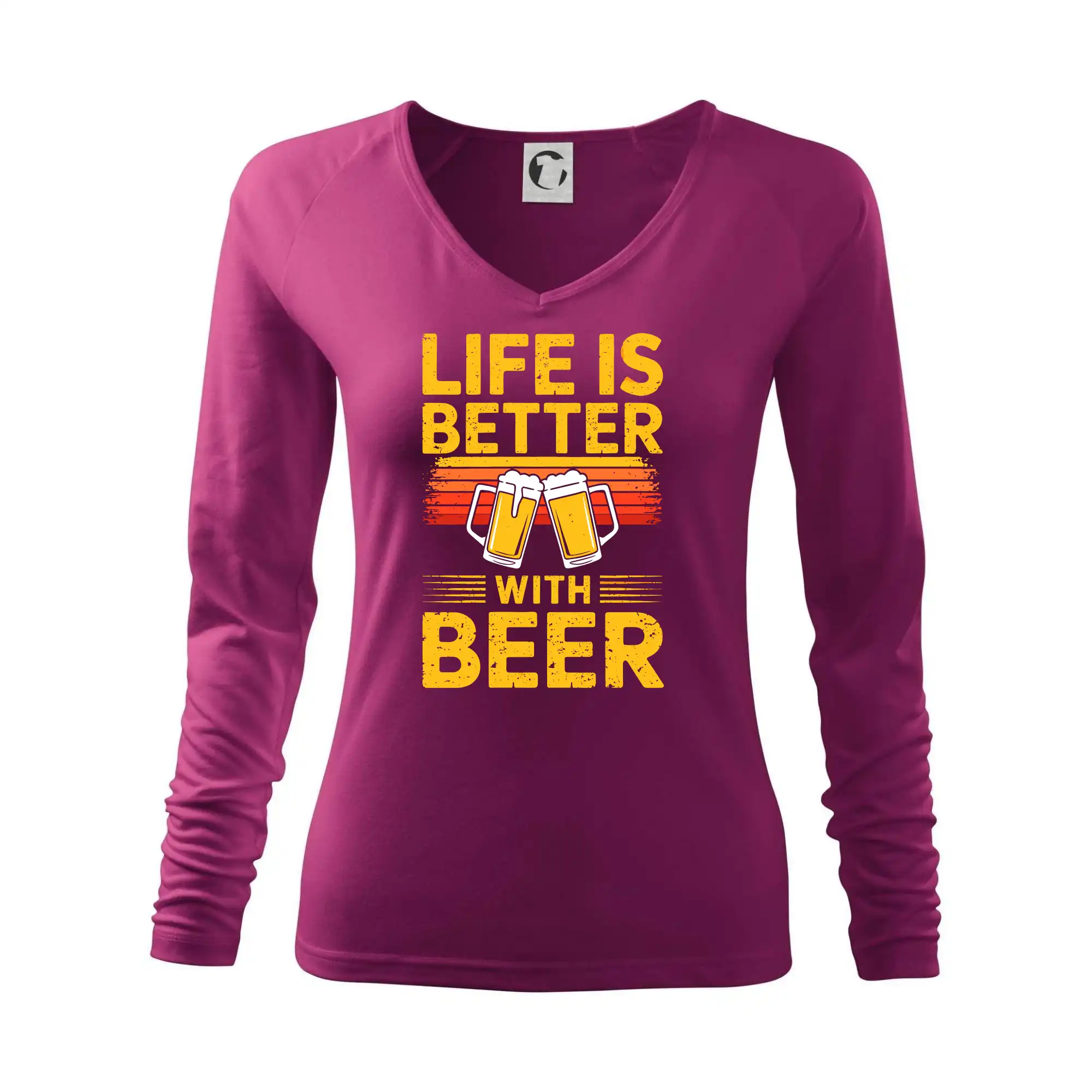 Life is better with beer - oranžové