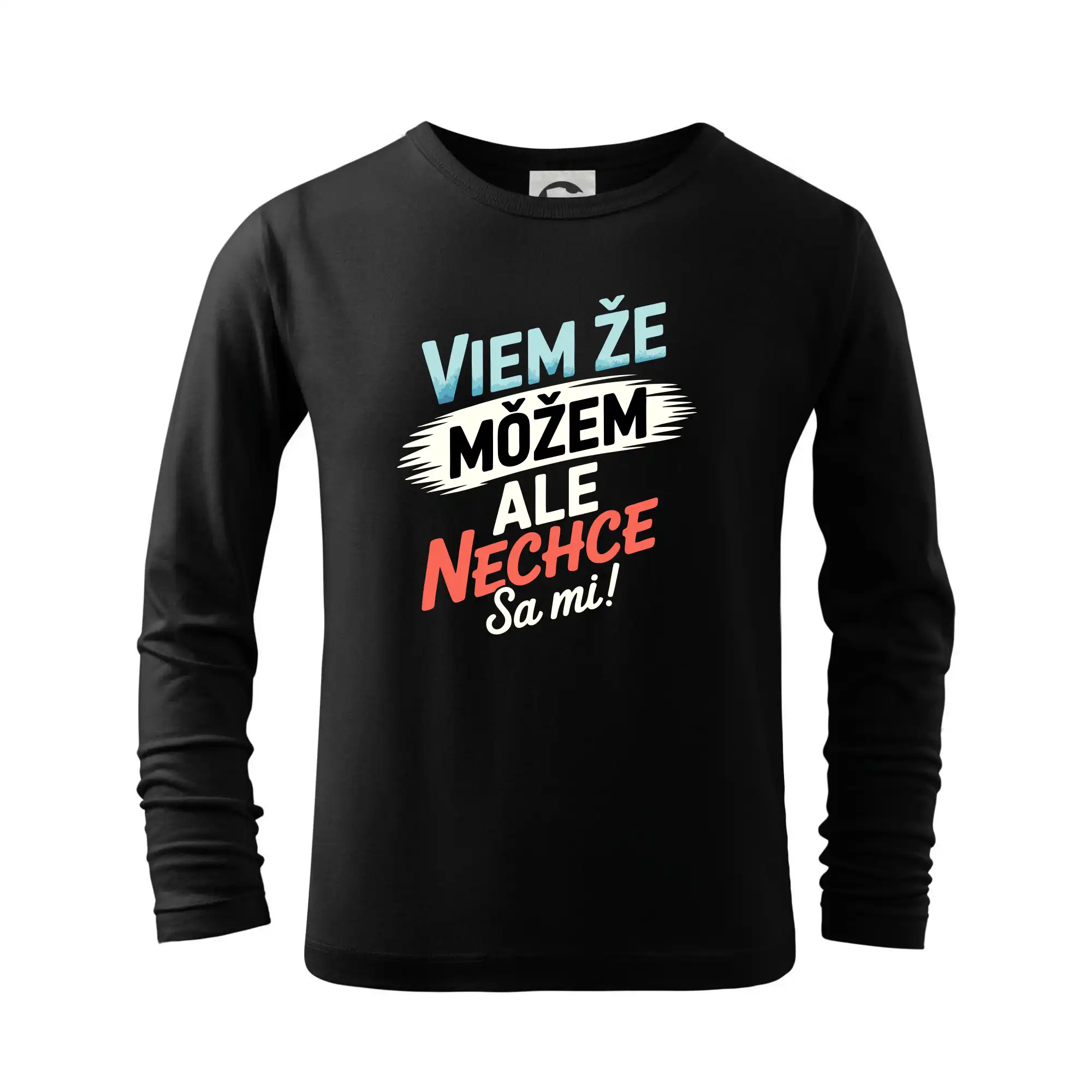 Ostatné nápisy - Viem že možem ale nechce sa mi! - Tričko detské Long Sleeve