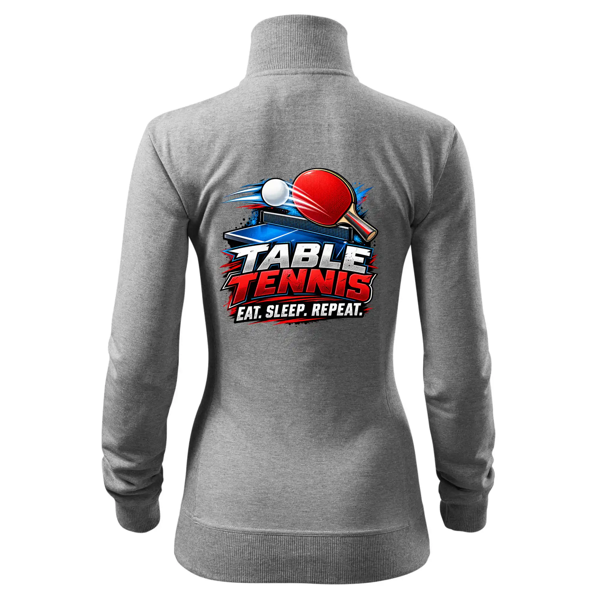 Stolní tenis pálka a míček eat sleep repeat