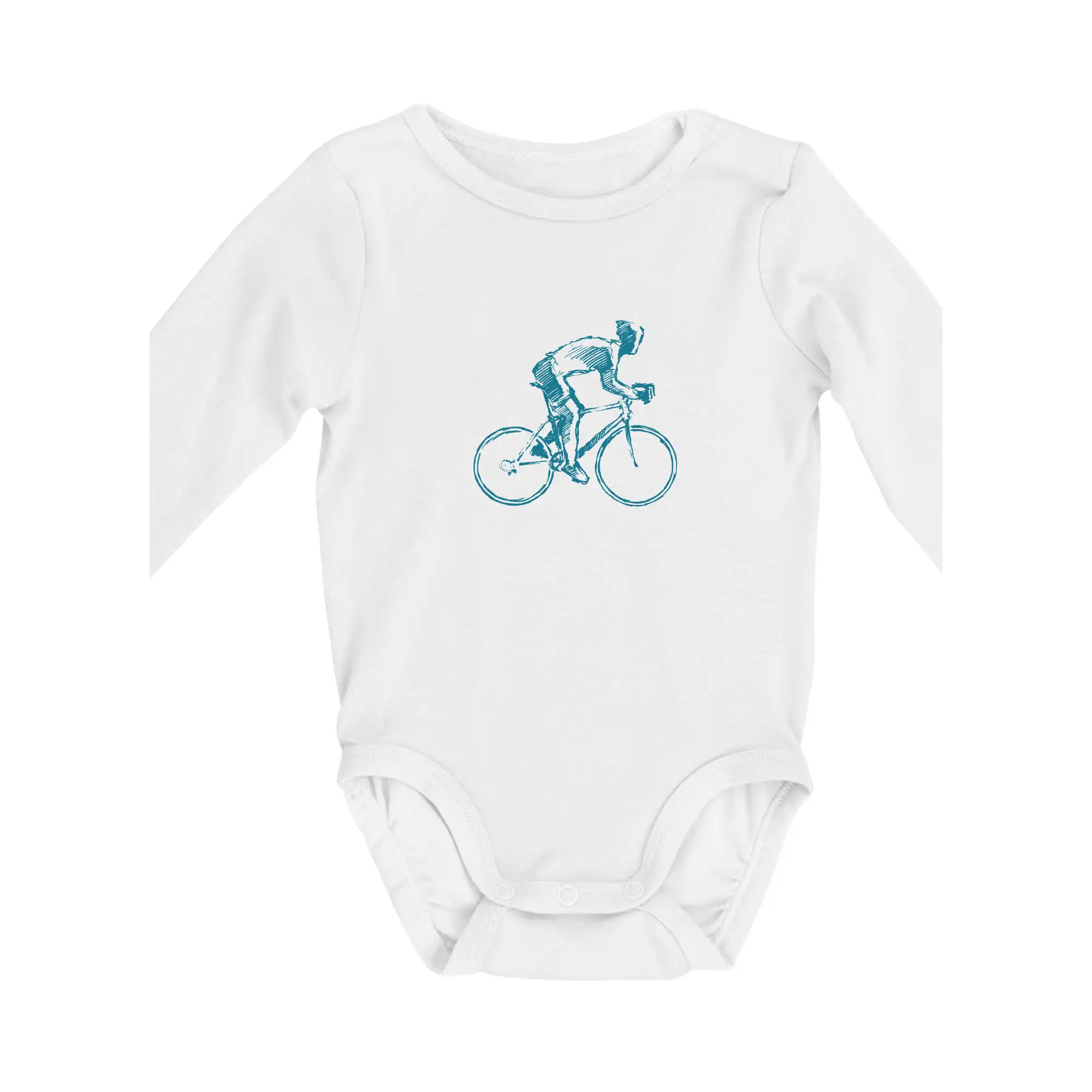 Tričko ako darček pre cyklistu - Cyklista cestárkár - Body dojčenské s dlhým rukávom