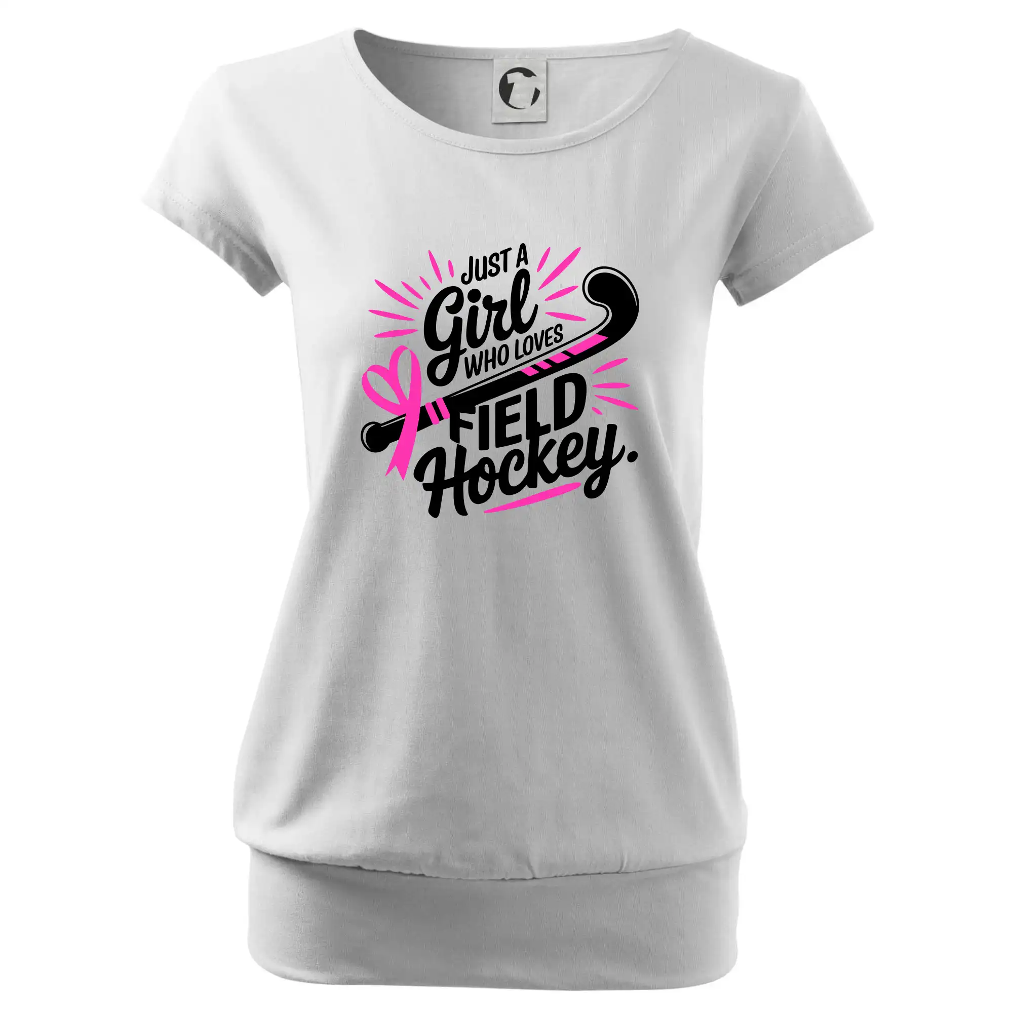 Just a girl who loves field hockey černo růžové