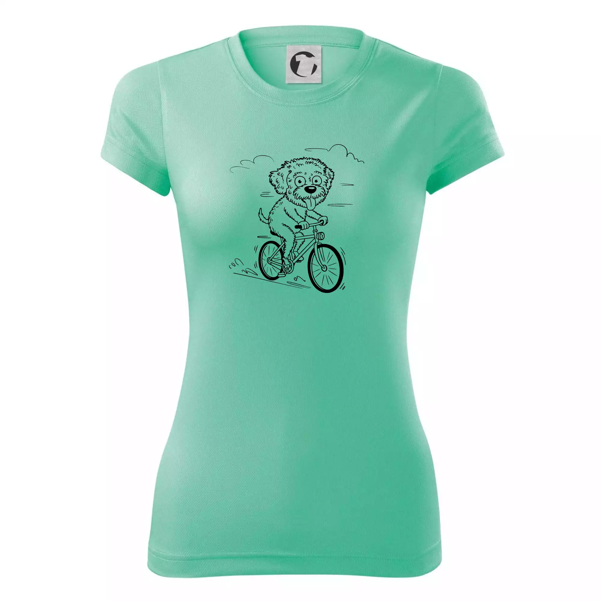 Lagotto romagnolo karikatura na kole černá