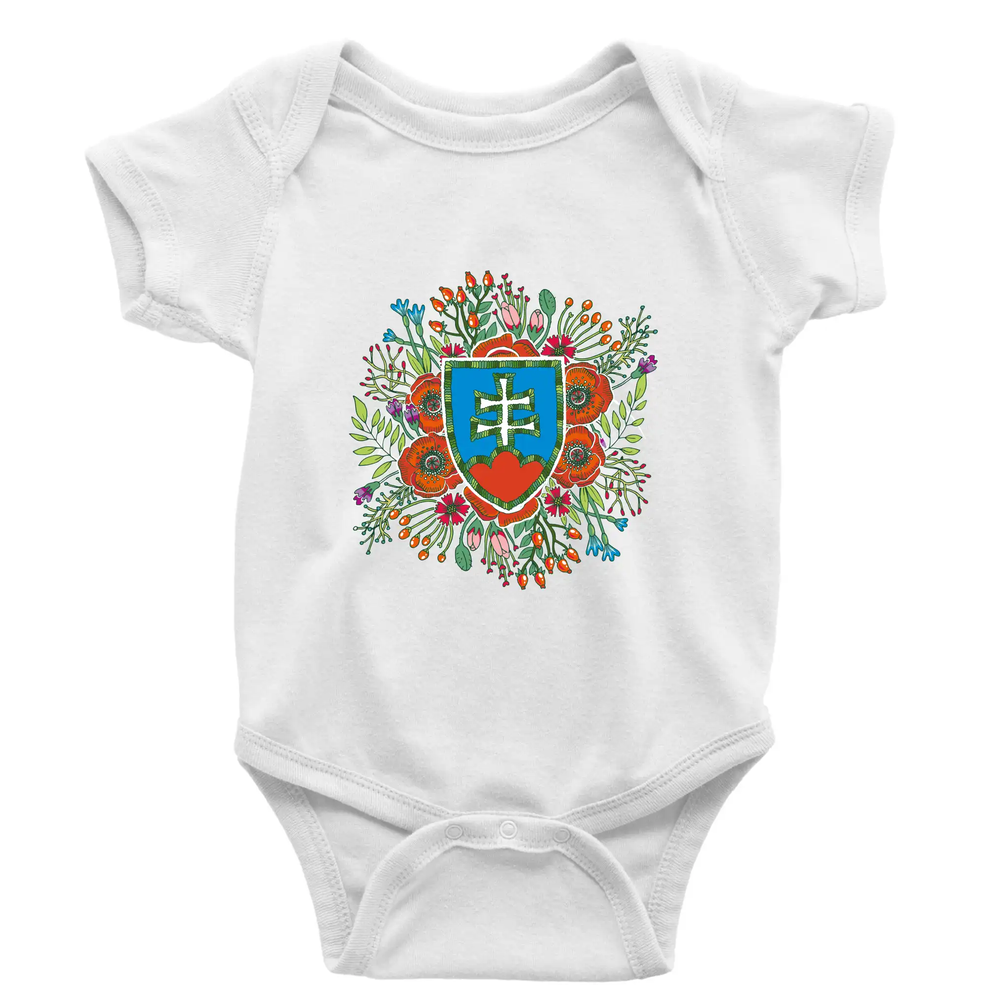Politické tričká - Rodný môj kraj (Pecka design) - Body dojčenské s krátkym rukávom