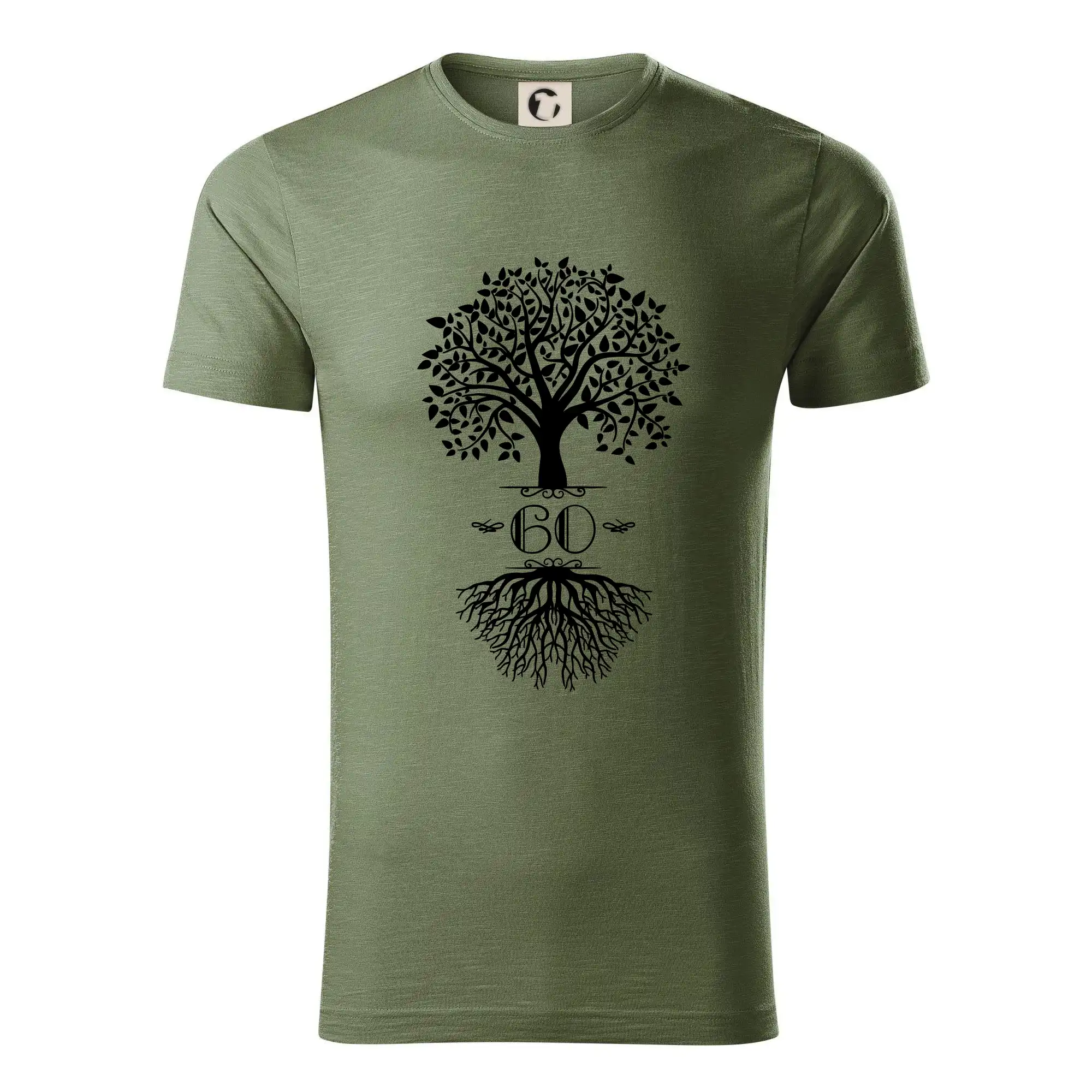 Tričko k 60. narodeninám - Narodeninový strom 60 - Tričko z organickej bavlny