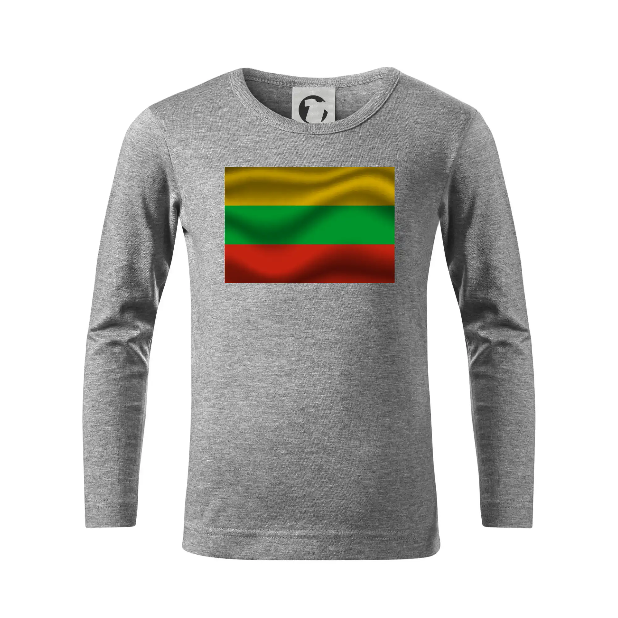Motívy štátnych vlajok - Litva vlajka obdĺžnik - Tričko detské Long Sleeve