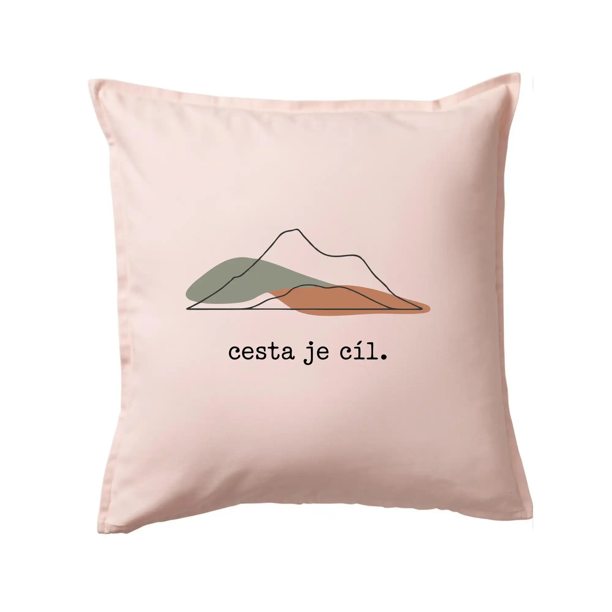 Cesta je cíl - kresba - Vankúš 50x50
