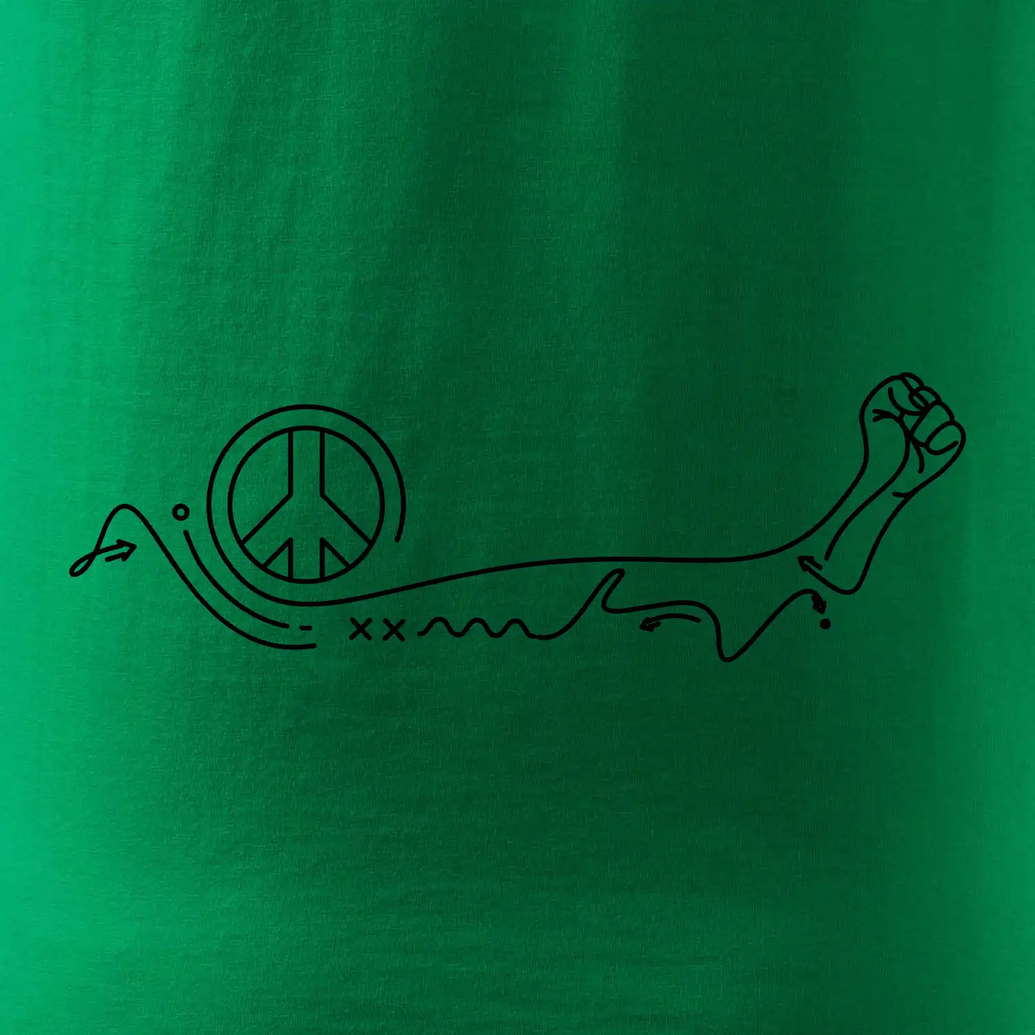 Pěst a symbol míru