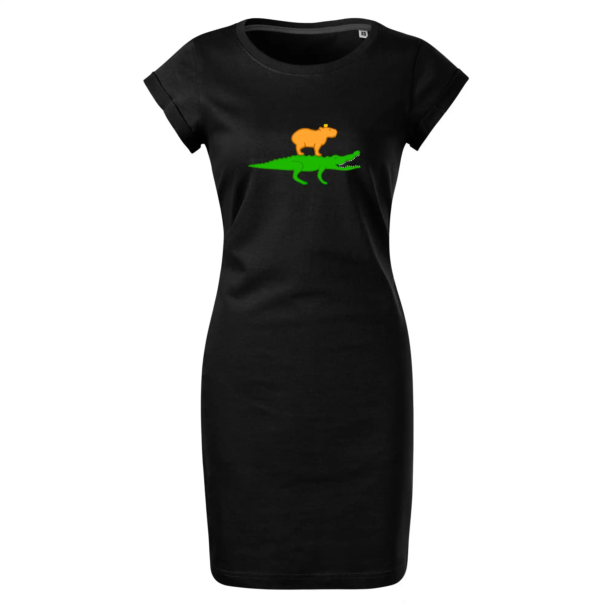 Kapybara na krokodýlovi (Moňas)