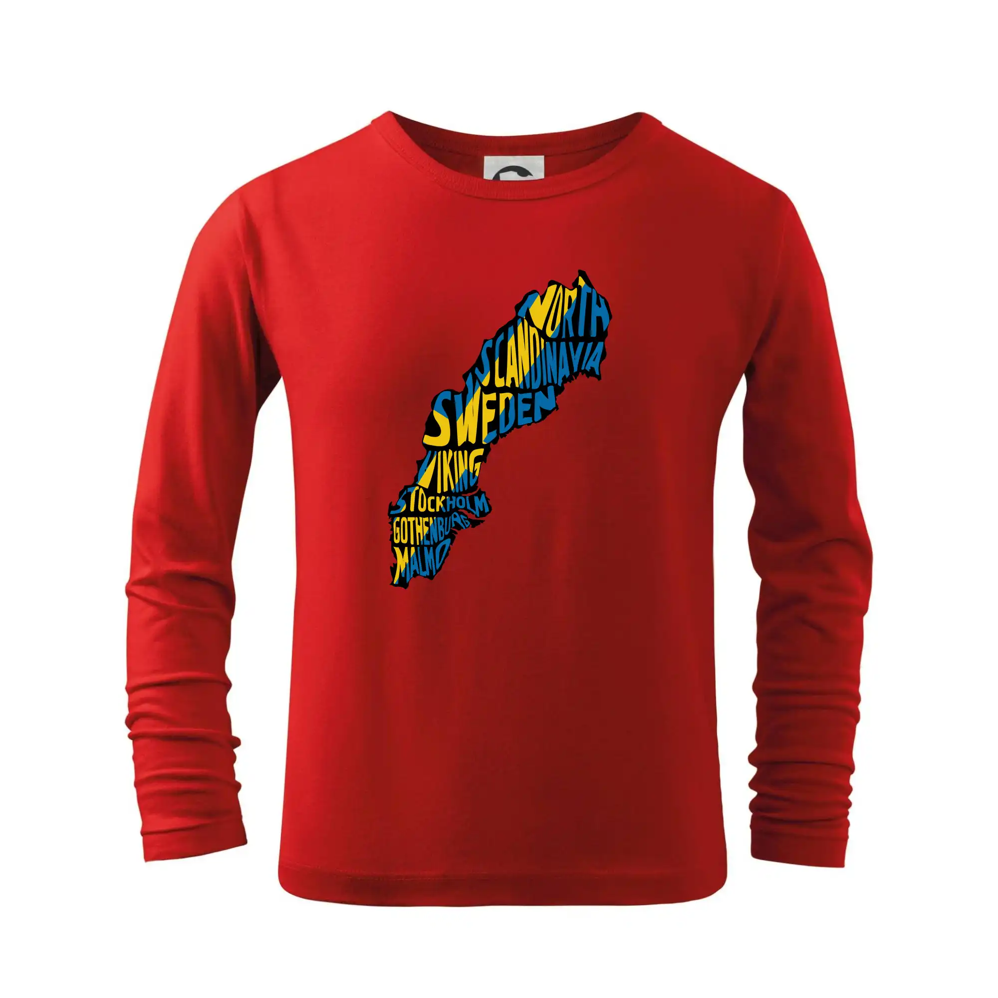 Ostatné mestá / miesta - Mapy - názvy miest - Švédsko - Tričko detské Long Sleeve
