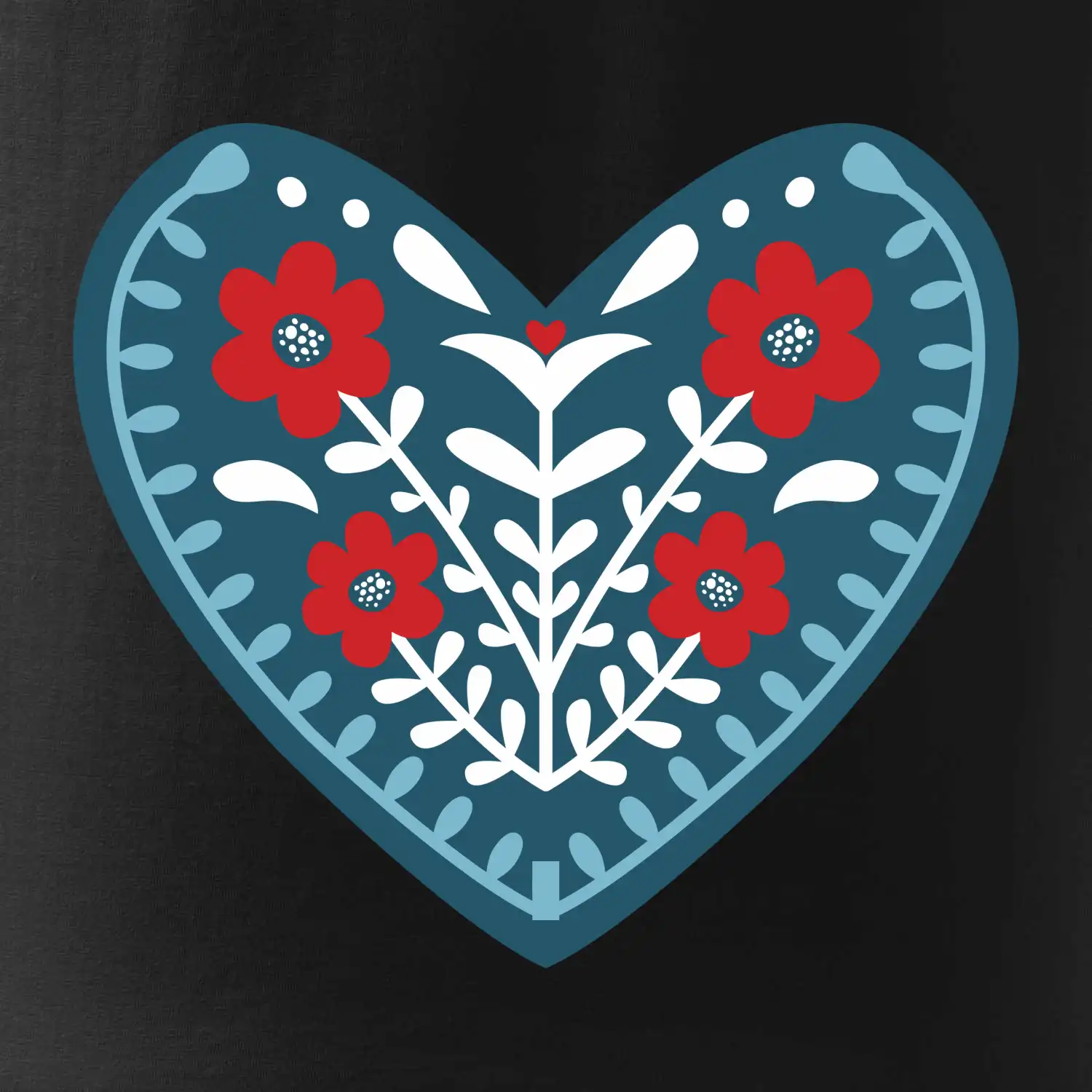 Folklor - srdce modré plné