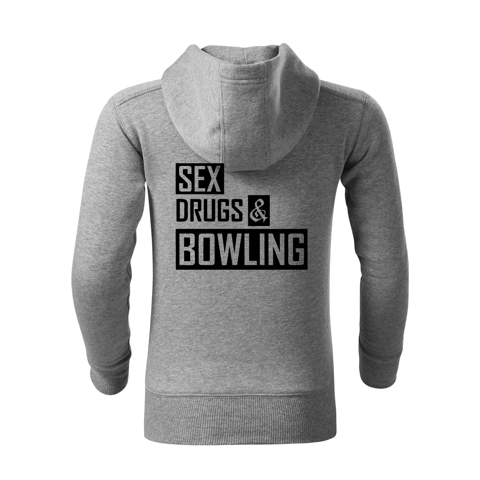 Tričká Bowling - Sex drugs bowling - Detská s kapucňou na zips