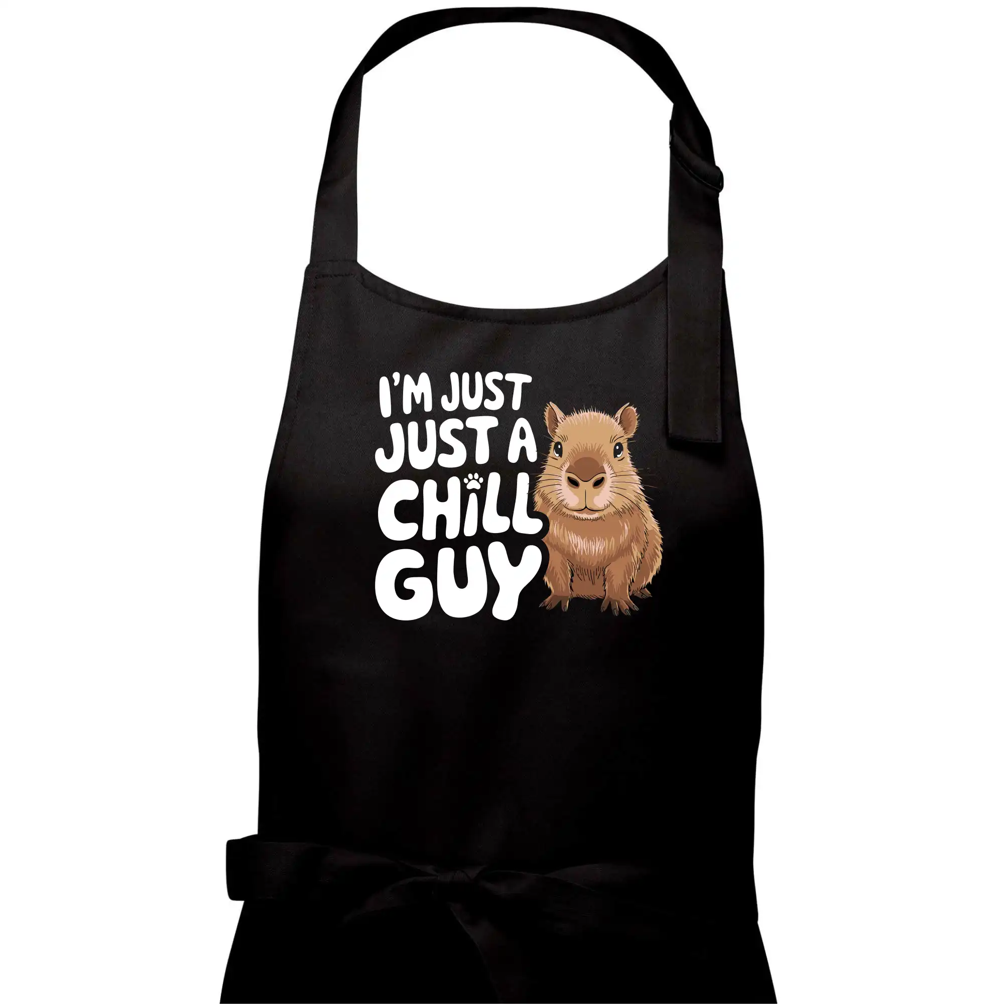 Tričká so zvieratami - Capybara I'm Just a Chill Guy - Dámska zástera na varenie
