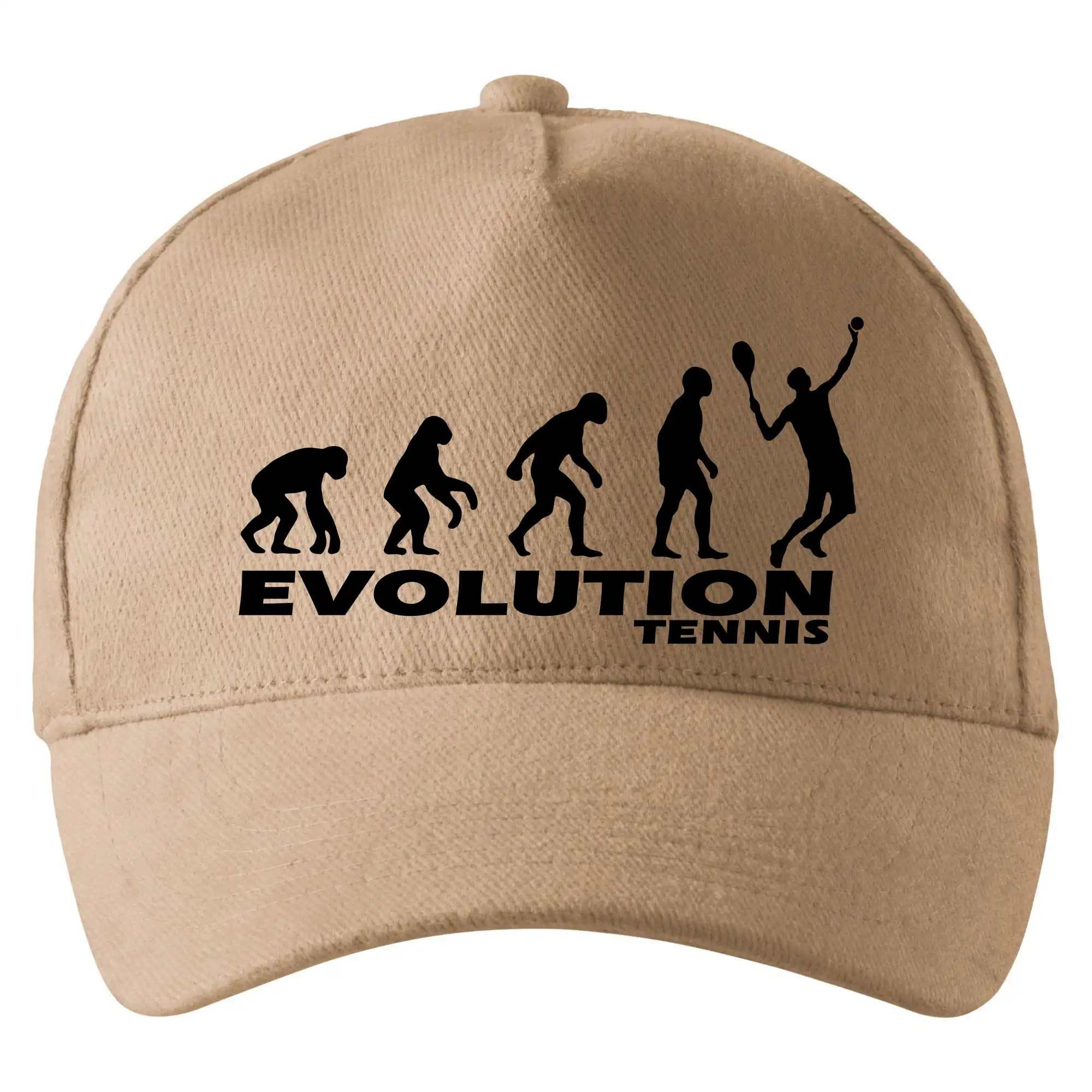 Tričká s potlačou evolúcia - Evolúcia tenis chlapec - Šiltovka so zahnutým šiltom a mosaznou sponou