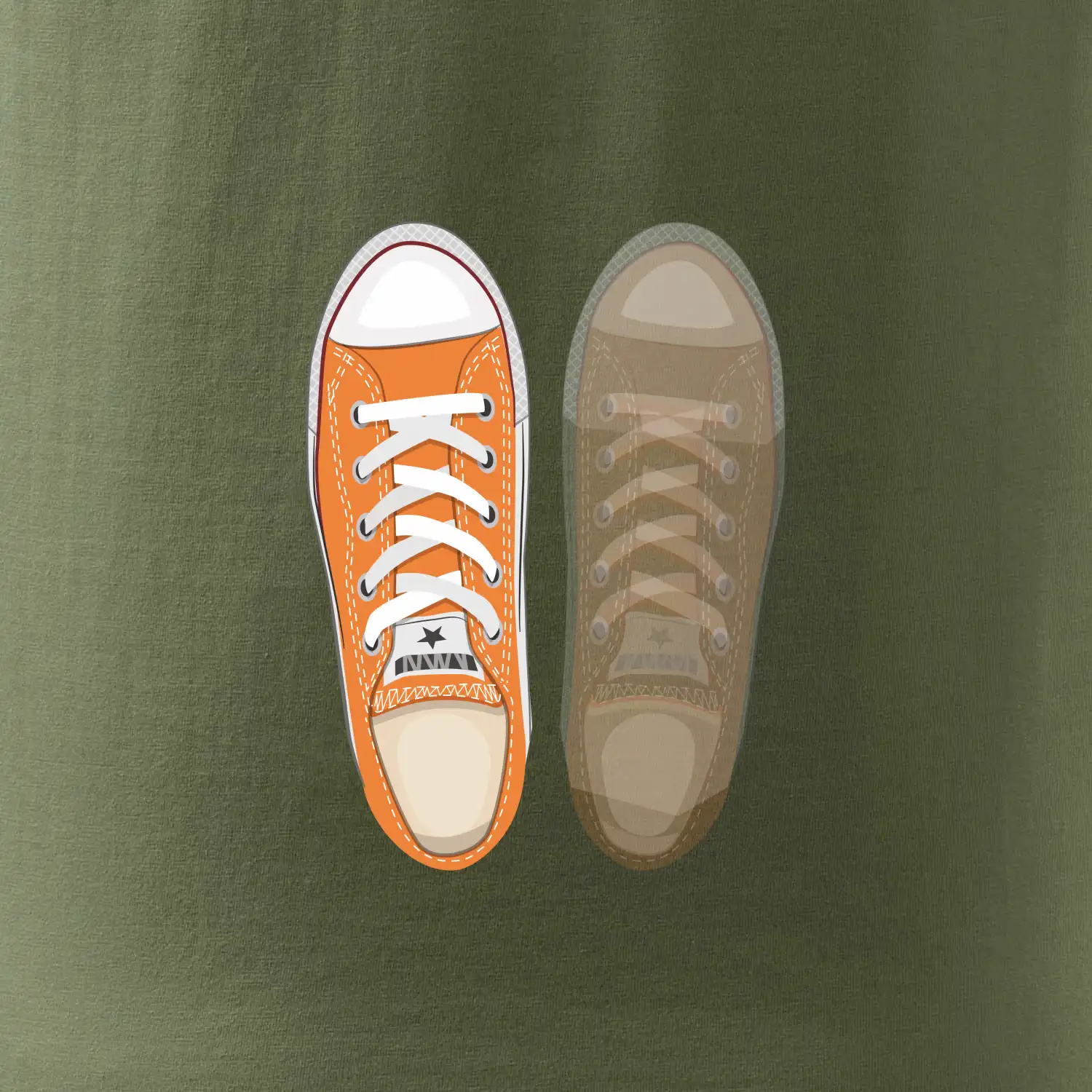 Párové boty - oranžové