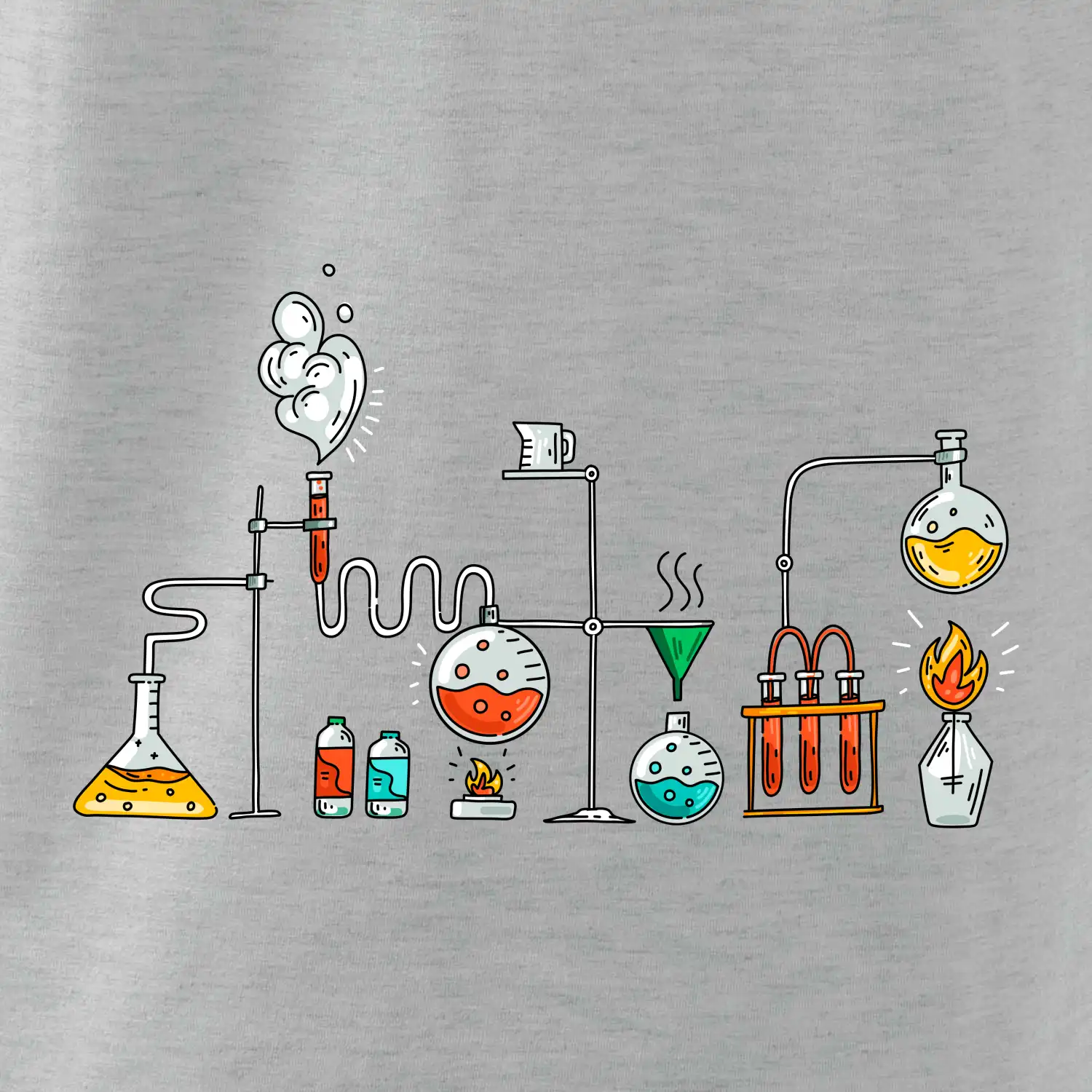 Chemická aparatura barevná