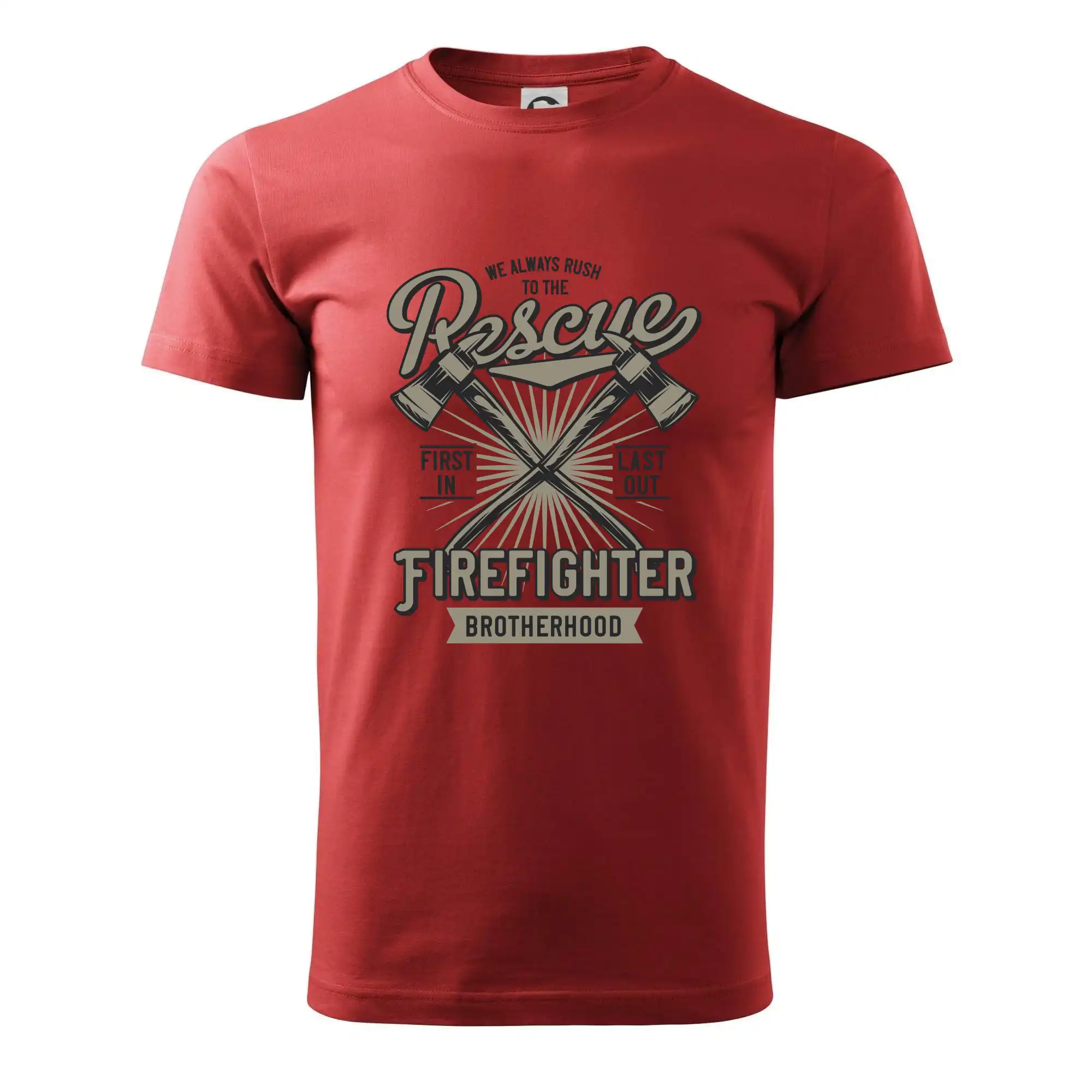 Originálne tričká pre hasičov - Rescue Firefighter - Klasické pánske tričko vyššej gramáže