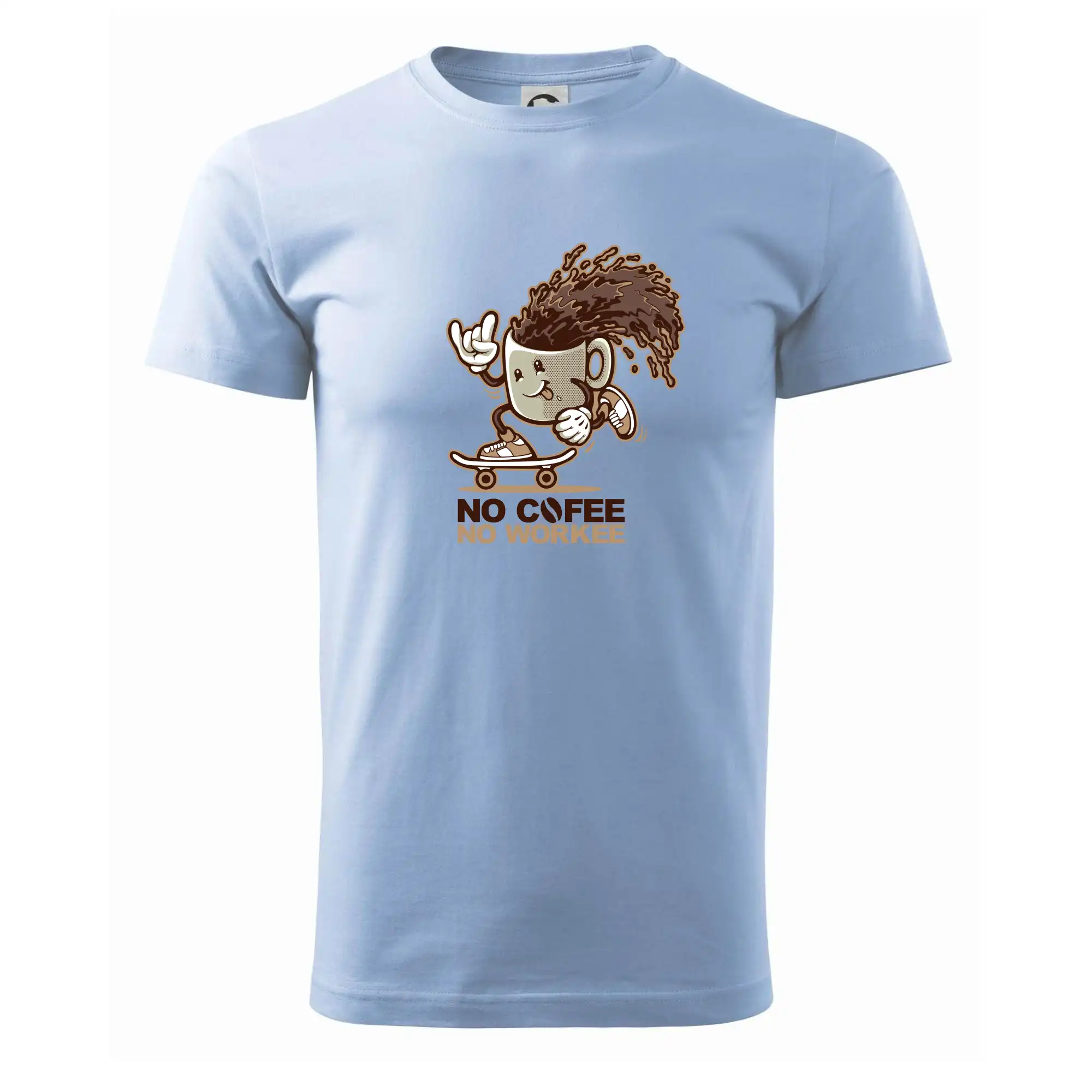 Motívy pre baristu a milovníkov kávy - No cofee no workee - Pánske tričko nižšej gramáže