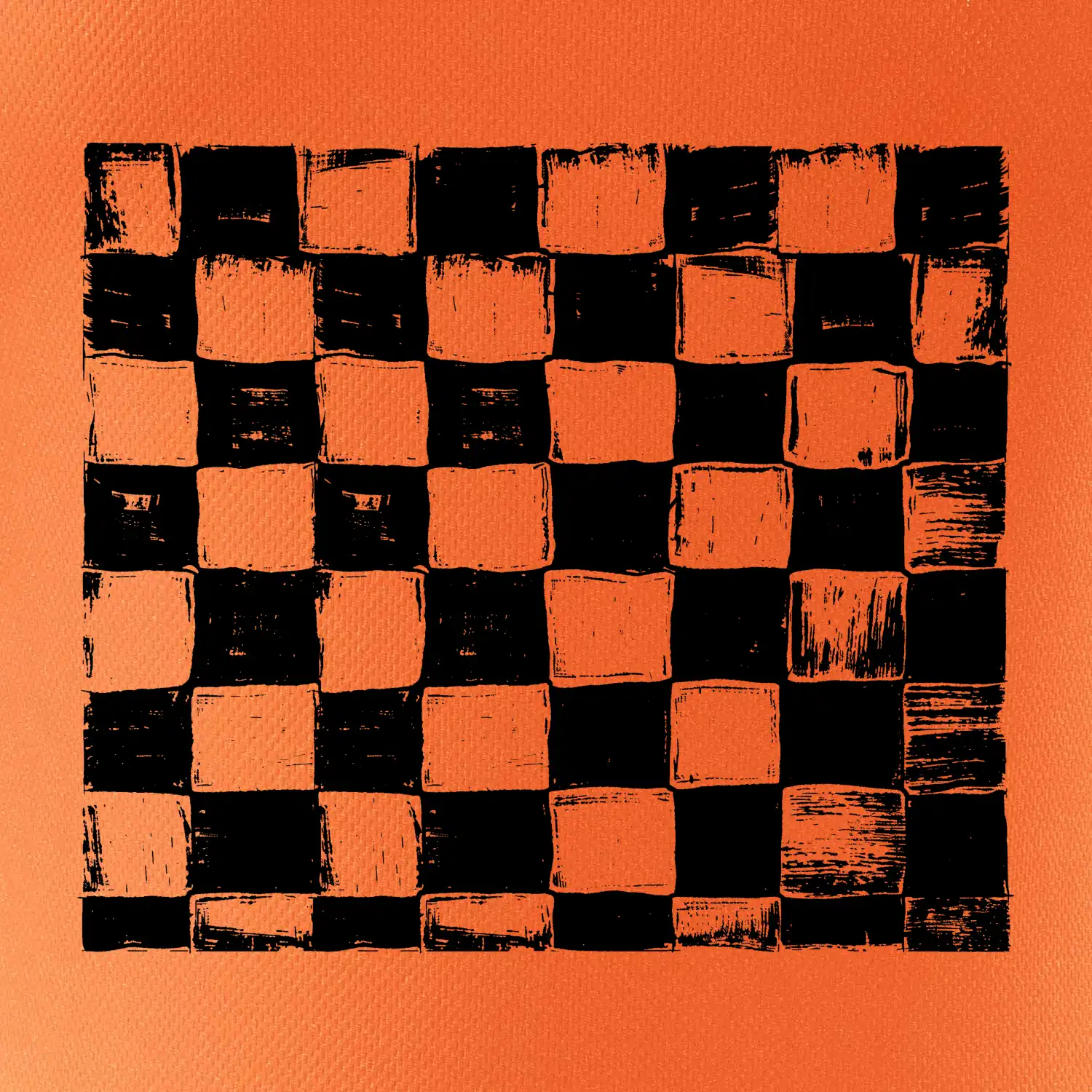 Šachovnice černá kreslená