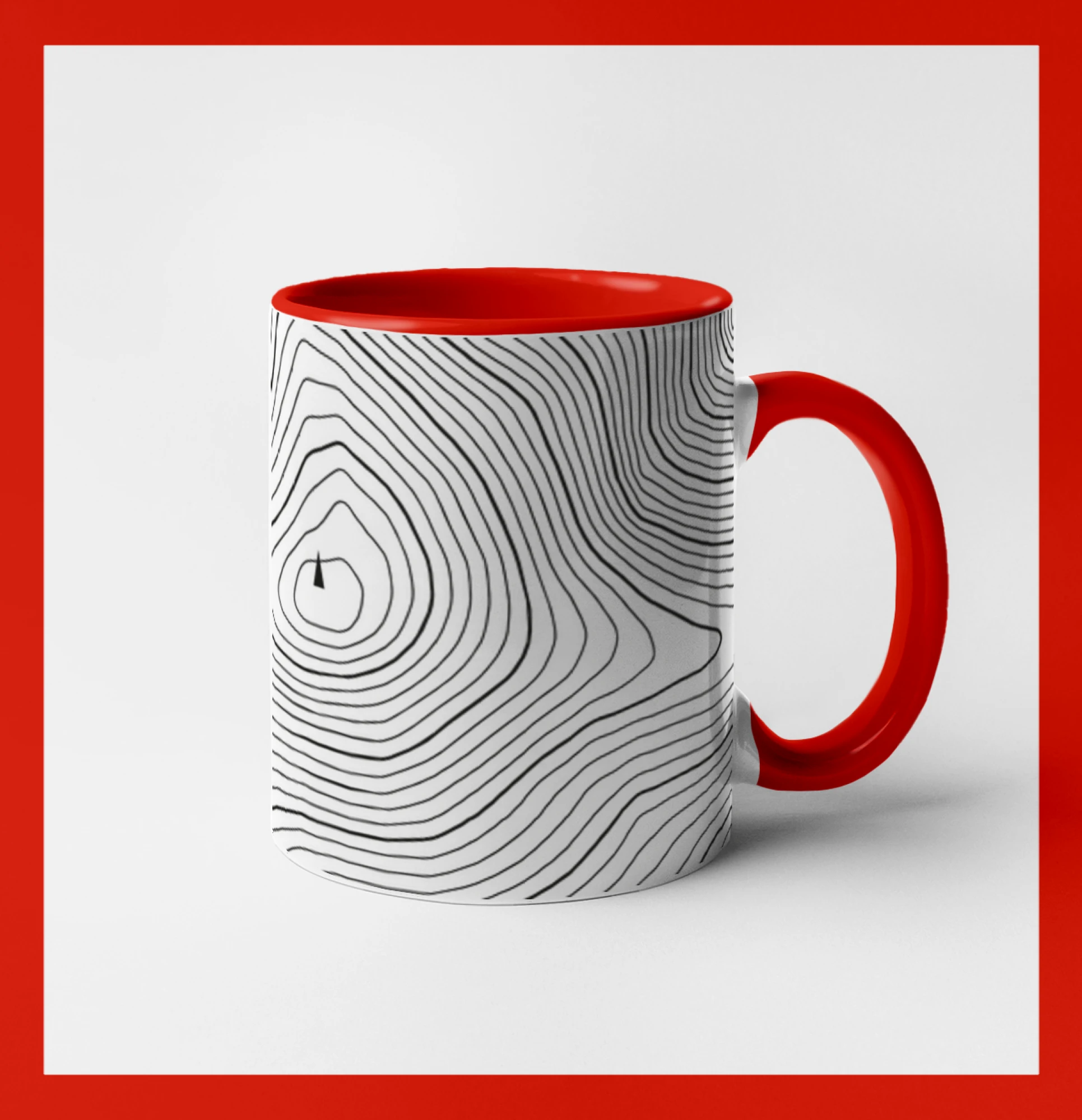 Praděd - vrstevnice v obdélníku