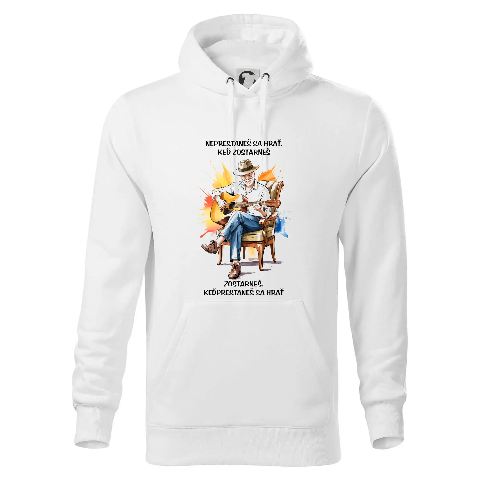 Neprestaneš hrať,keď zostarneš - Mikina pánska Cape s kapucňou