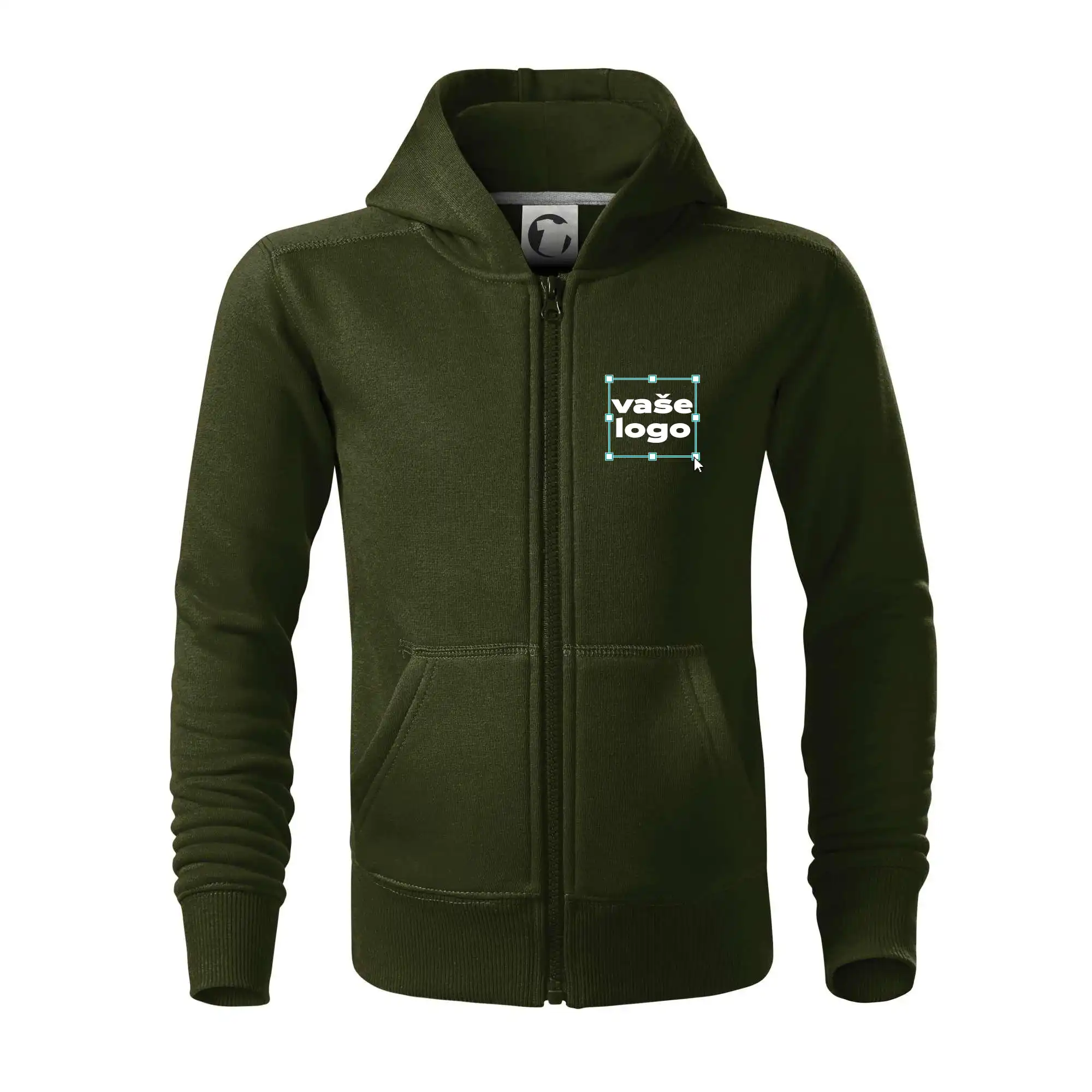MyShirt tričká - Vlastné logo - Mikina s vlastným logom - Mikina detská s kapucňou a zipsom