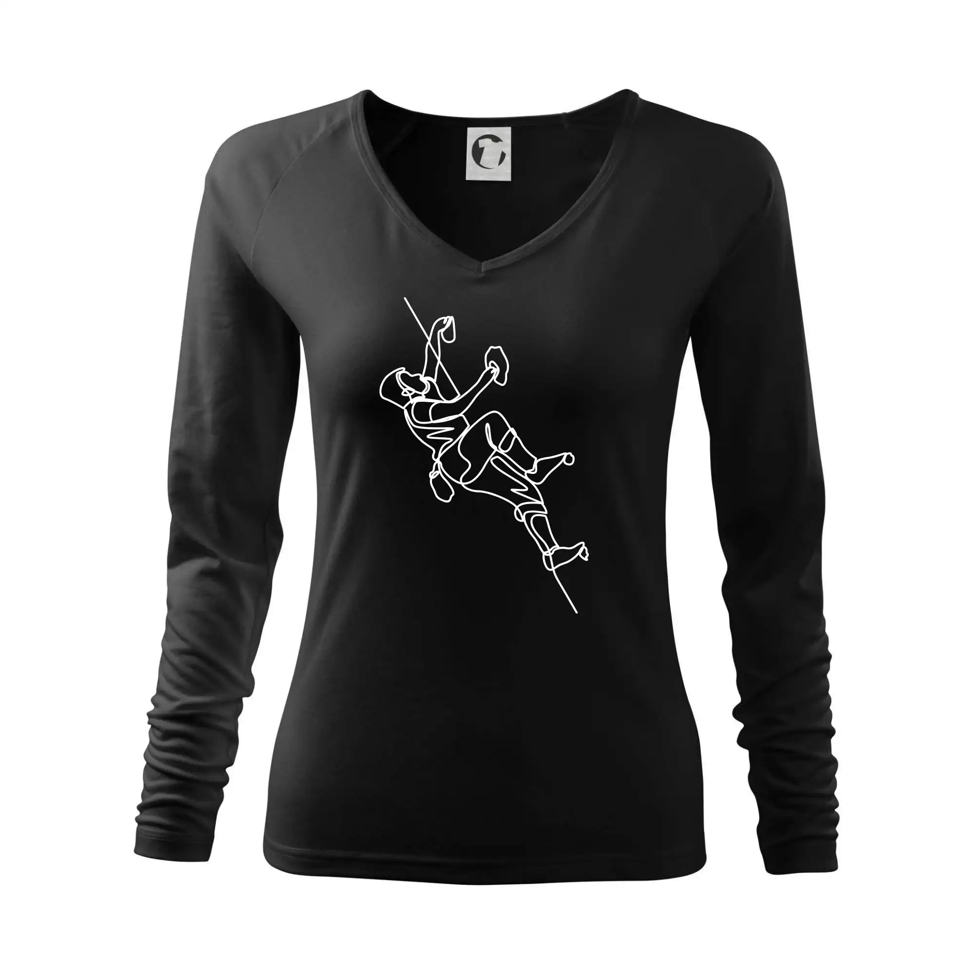 Lezecká stěna jedním tahem