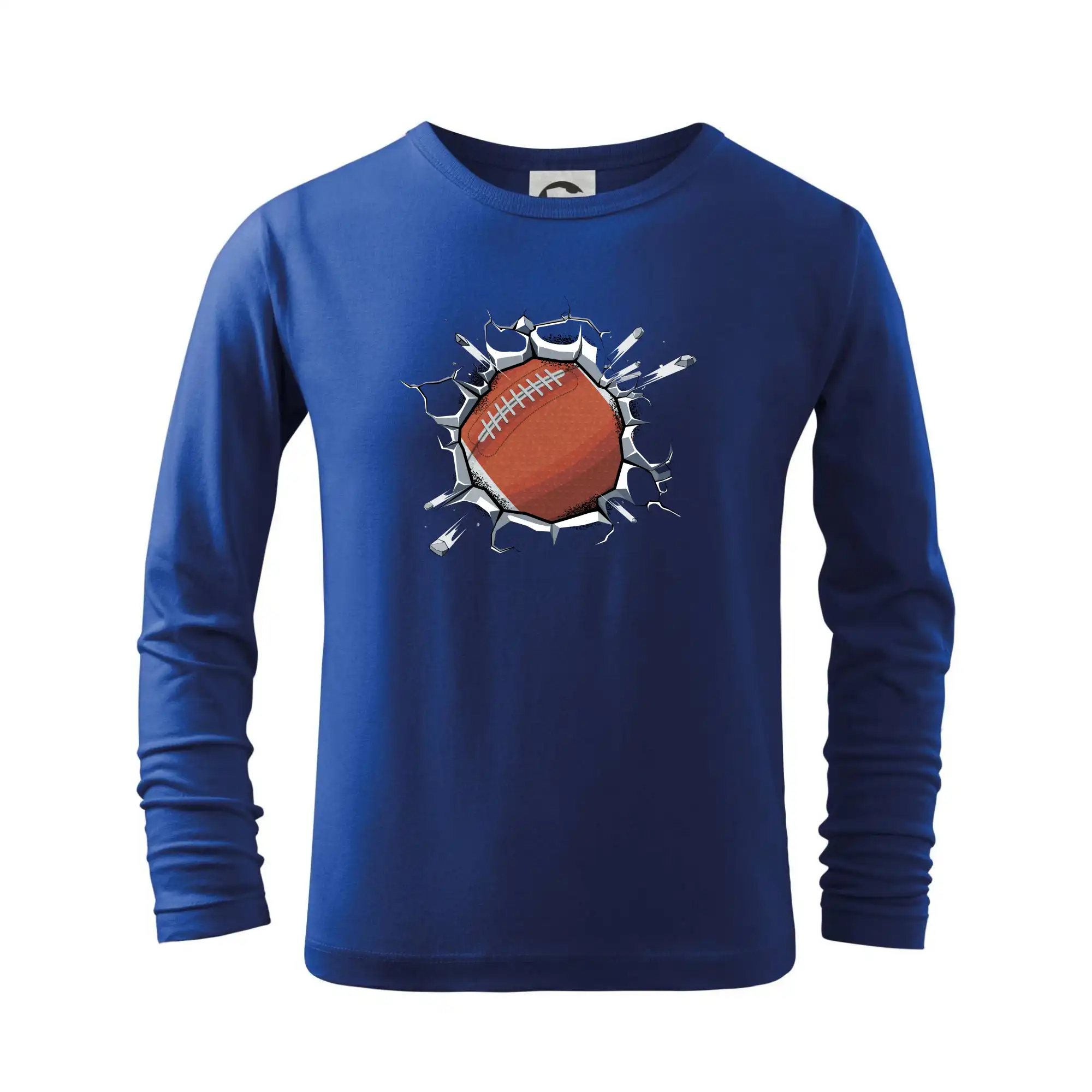 Ostatné športy - Americký futbal lopta v triku - Tričko detské Long Sleeve