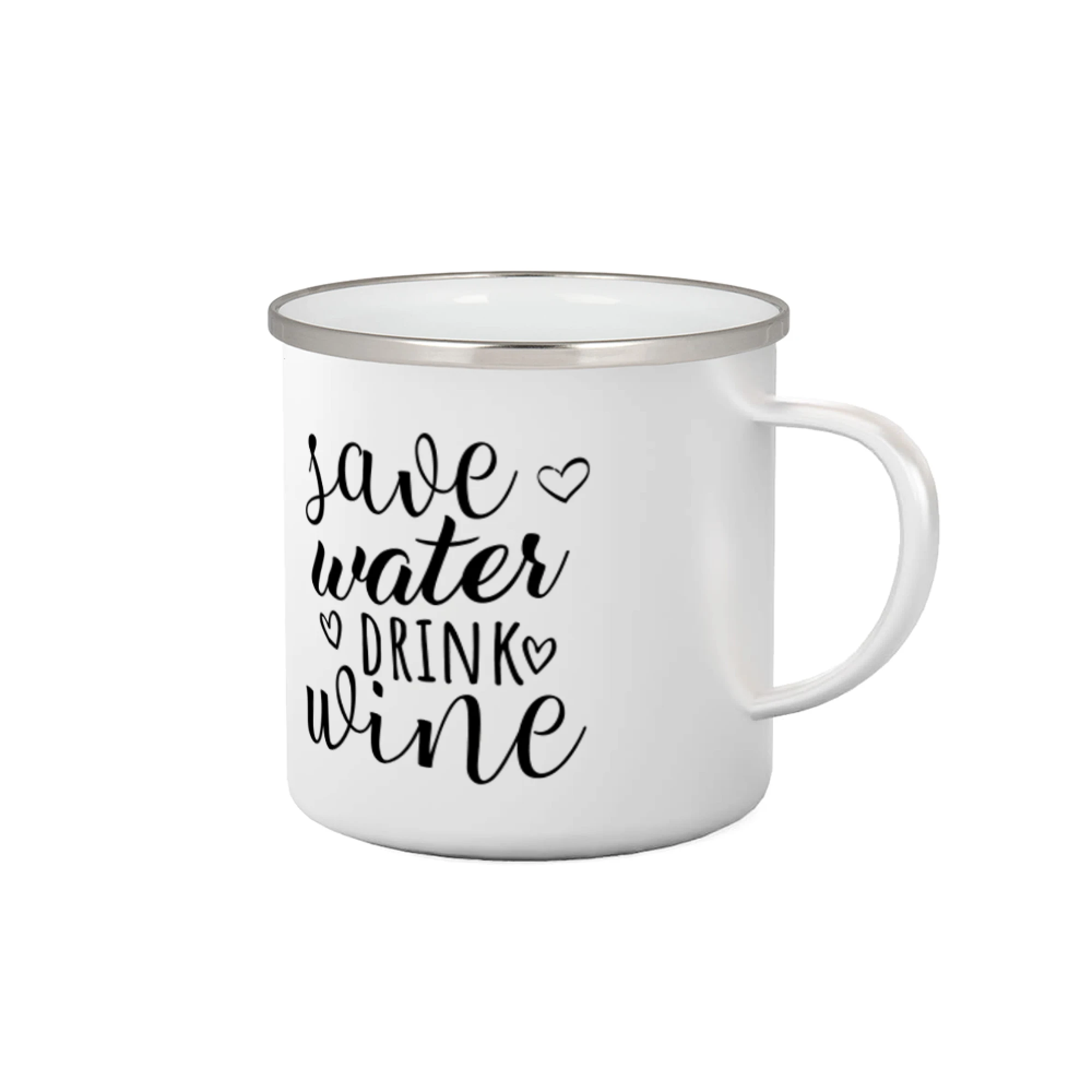 Vtipná tričká s tematikou vína - Save water drink wine - Plecháčik